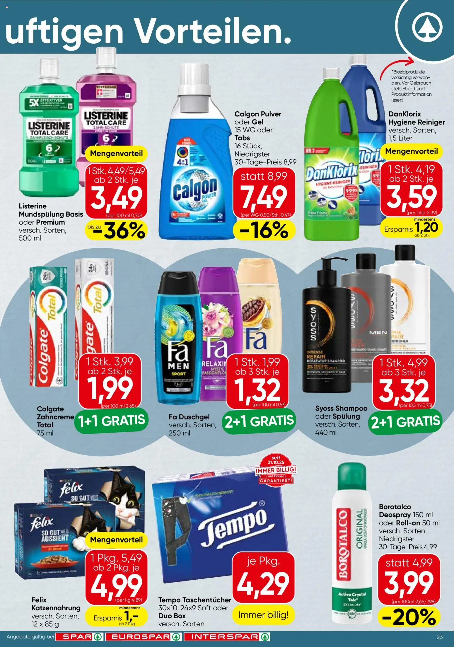 Spar Flugblatt - Steiermark gültig ab 02.01.2026 | Seite: 23 | Produkte: Box, Shampoo, Spülung, Duschgel