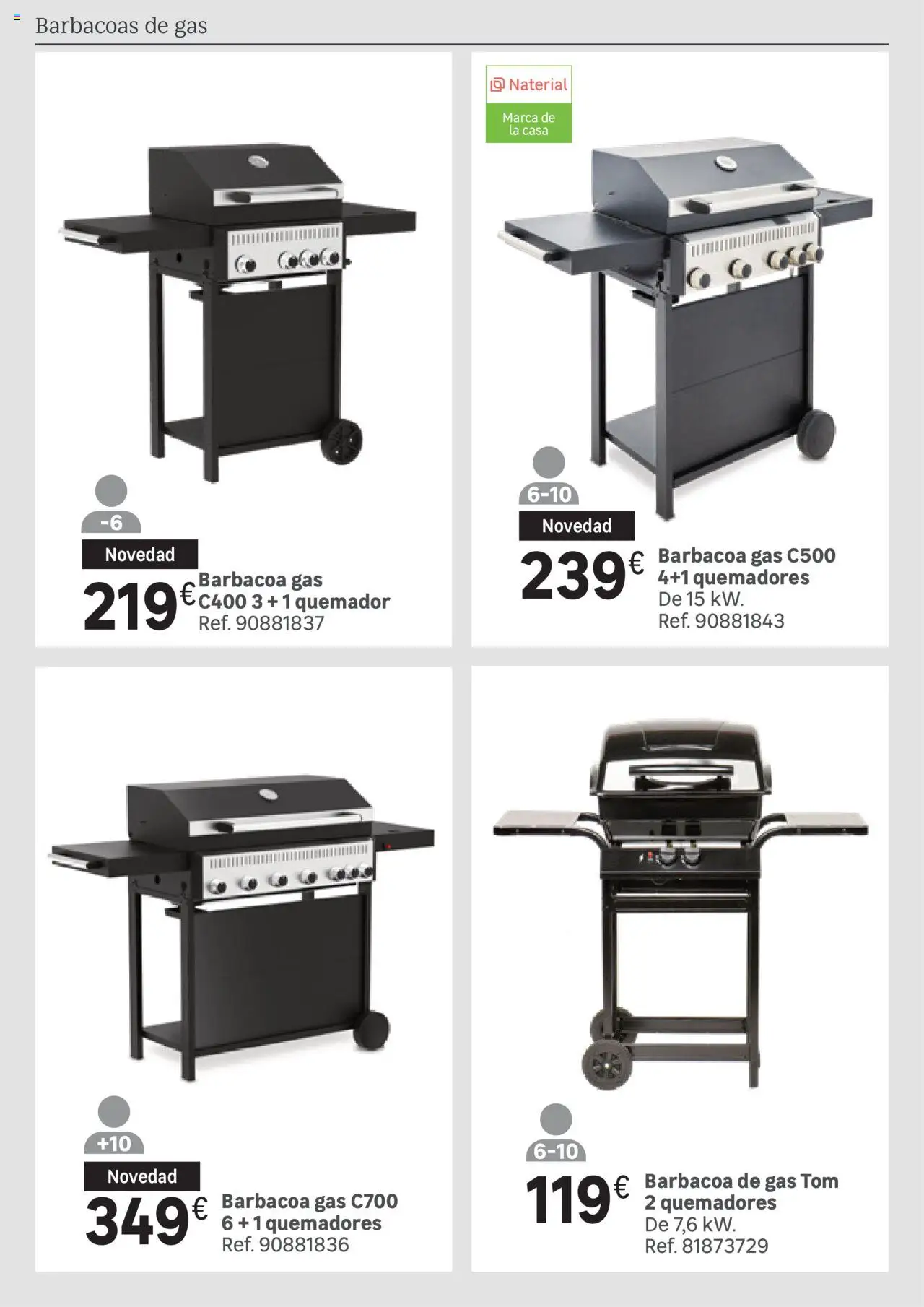 Leroy Merlin catálogo │ válido desde el 25.03.2025 | Página: 203 | Productos: Barbacoa, Quemador