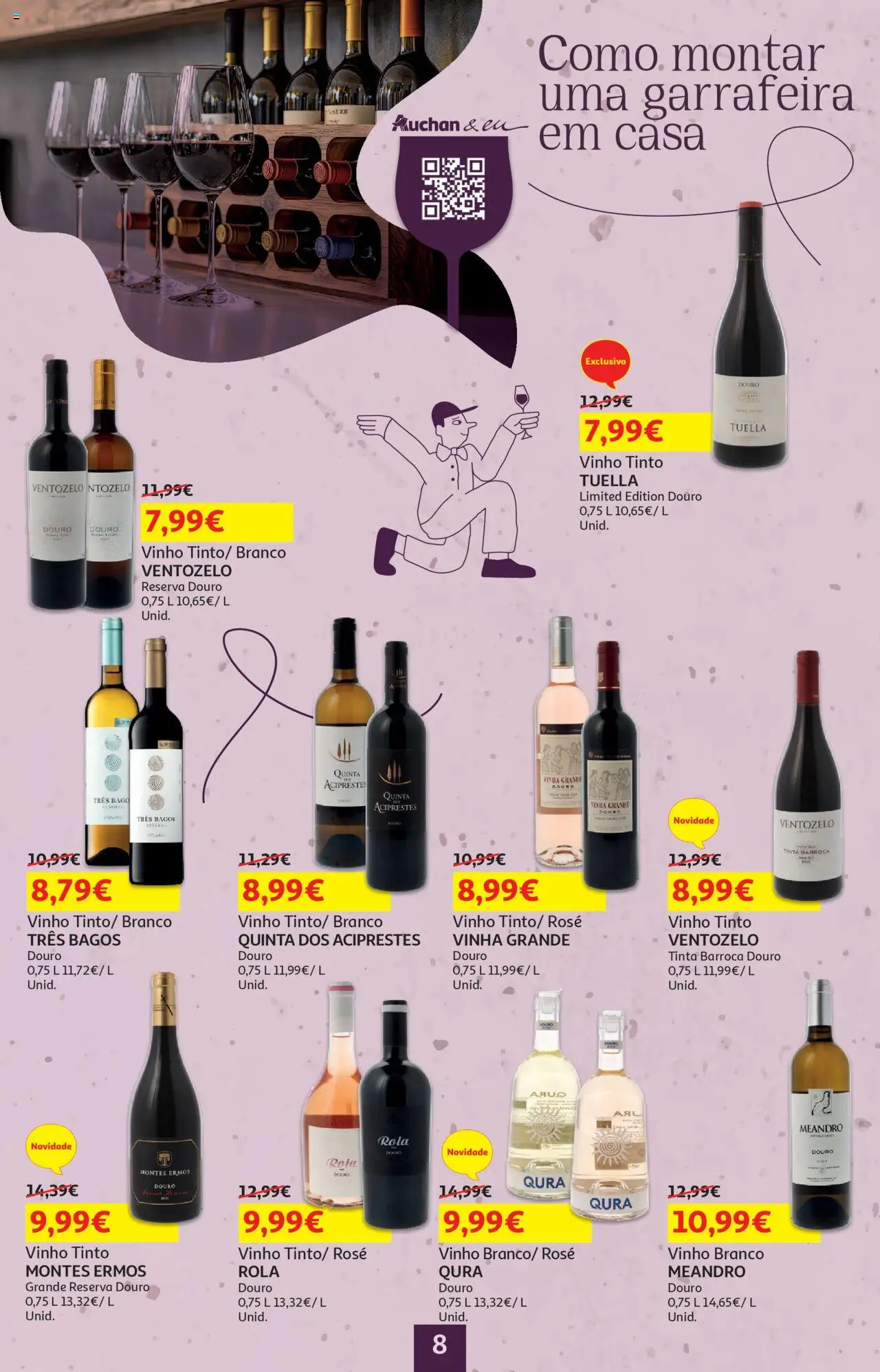 Auchan - Vinhos │ válido de 18.09.2025 | Página: 8 | Produtos: Tinta, Vinho, Vinho tinto