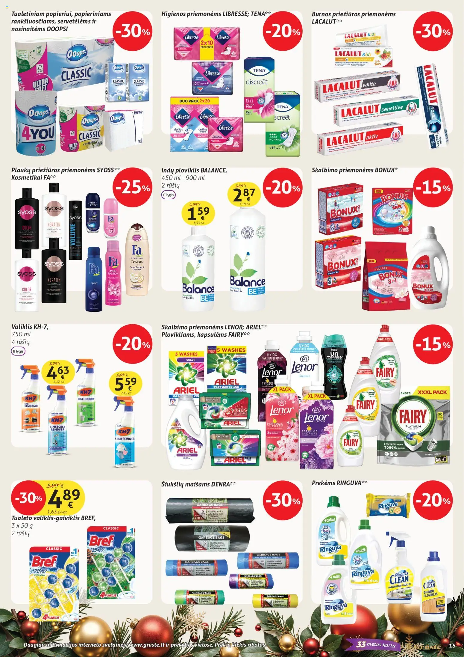 GRUSTE akcijos nuo 21.12.2025 | Puslapis: 15 | Prekių: Ploviklis