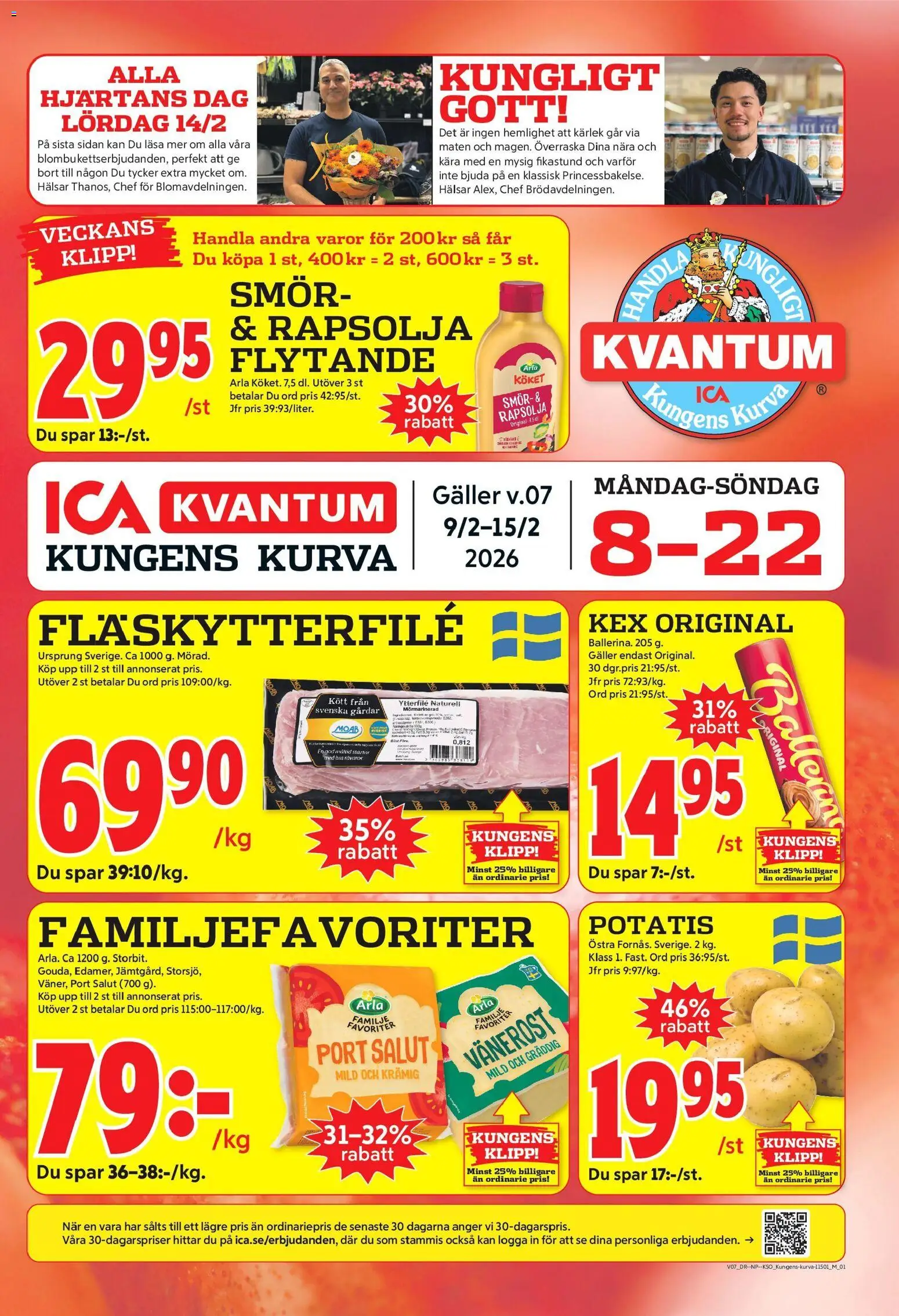 ICA Kvantum reklamblad aktuell från 09.02.2026 | Sida: 1