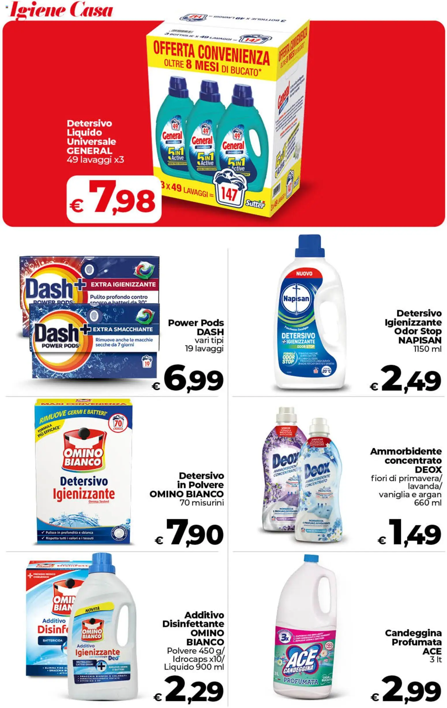 Volantino COOP del 26.03.2026 | Pagina: 42 | Prodotti: Ammorbidente, Candeggina, Profumo