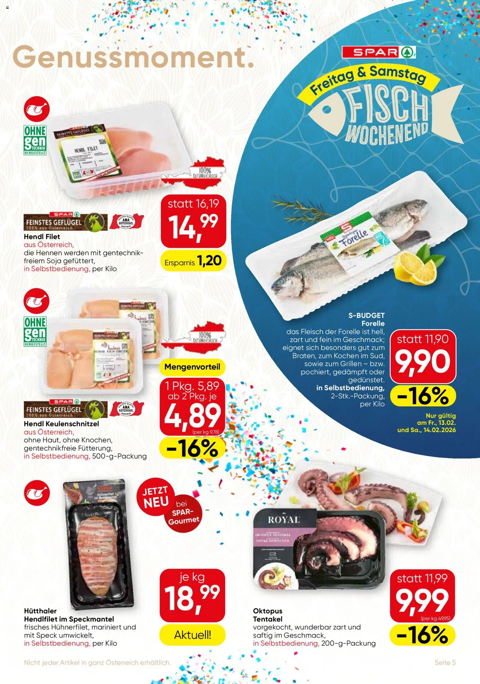 SPAR Gourmet Flugblatt - Burgenland gültig ab 12.02.2026 | Seite: 5 | Produkte: Fisch