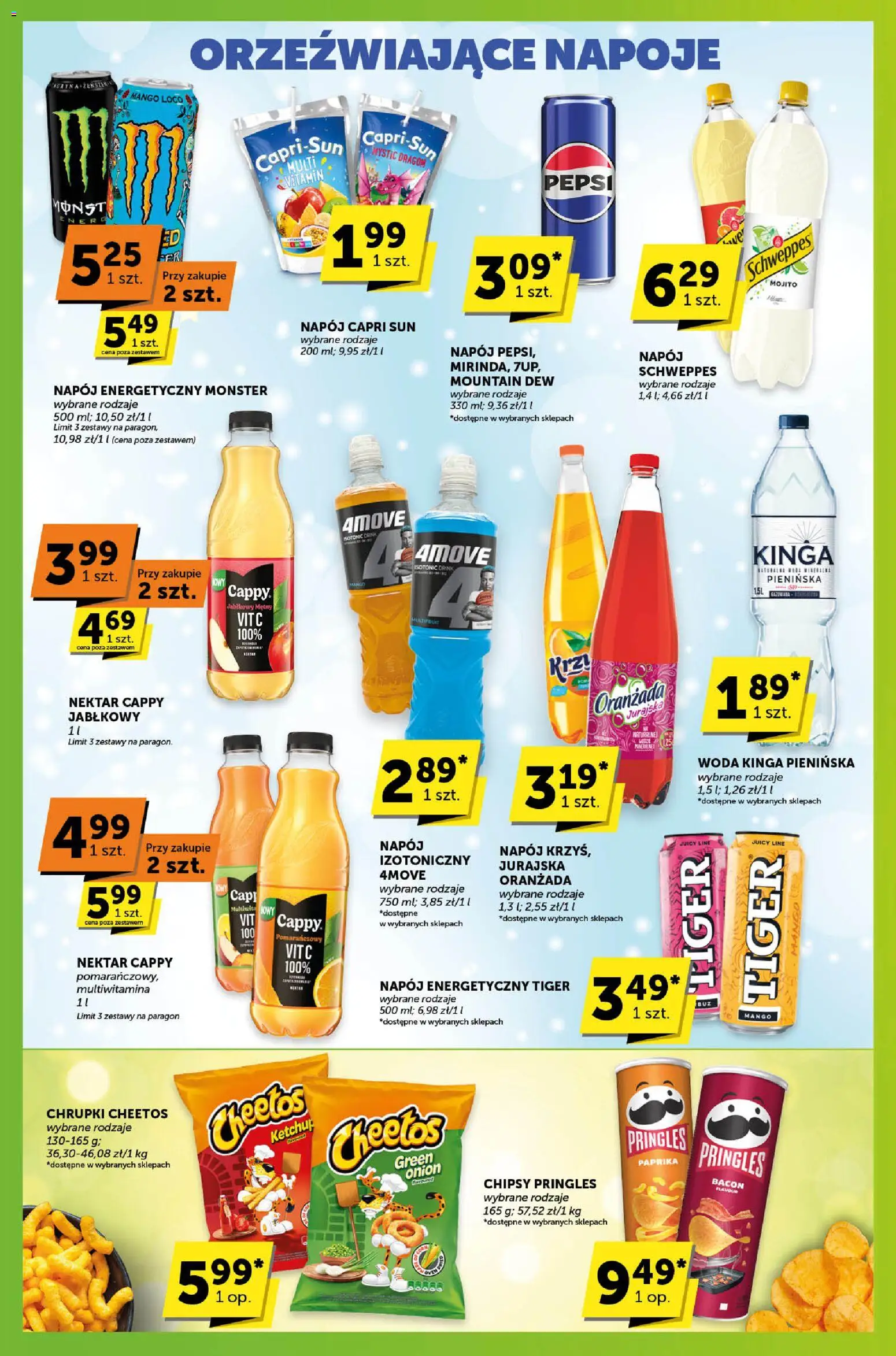 ABC Gazetka - Sprawdź, co więcej od 22.01.2026 | Strona: 7 | Produkty: Chipsy, Napoje, Chipsy pringles, Woda