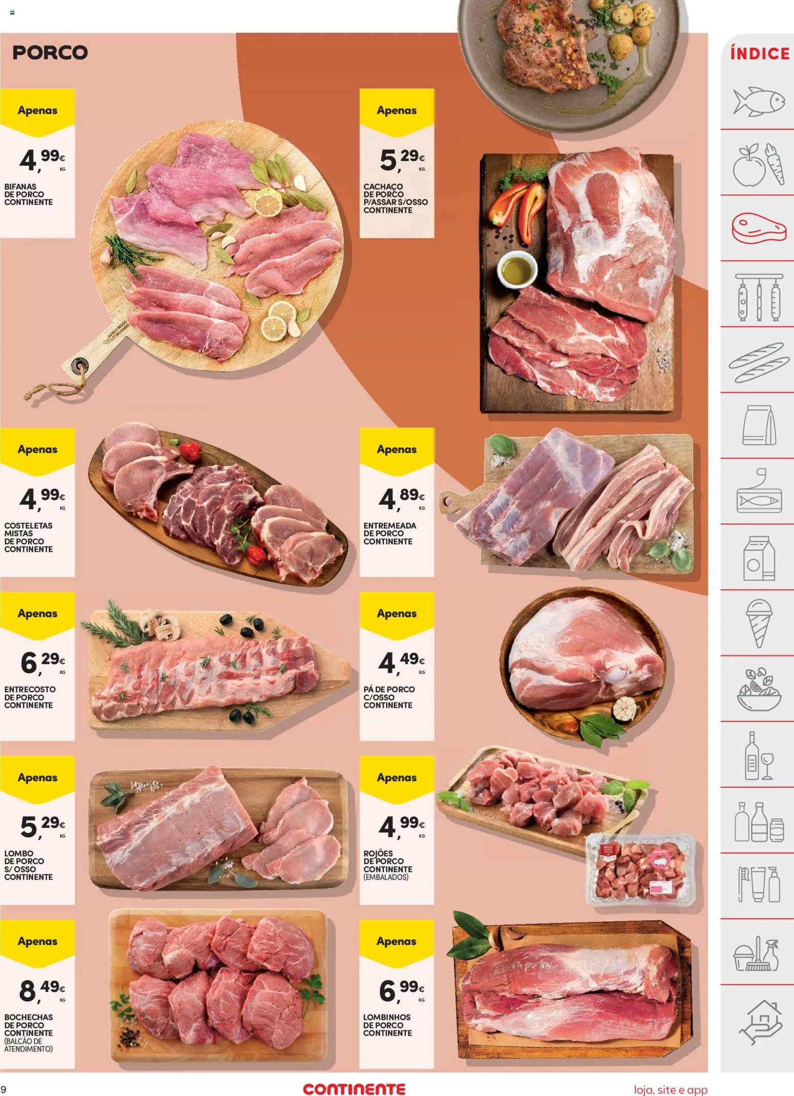 Continente folheto │ válido de 11.11.2025 | Página: 9 | Produtos: Lombo, Pá