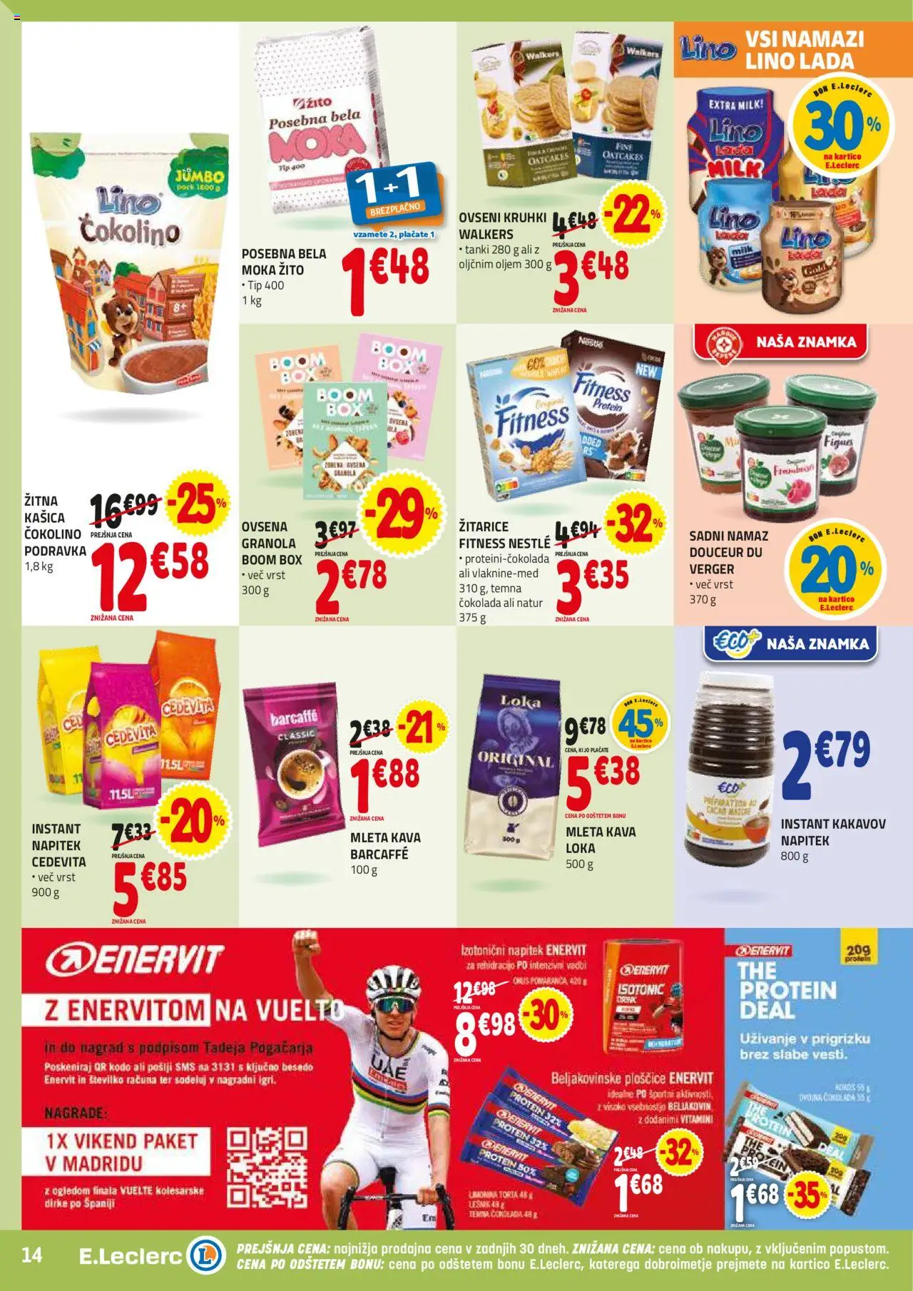 E.leclerc katalog │ velja od 06.08.2025 | Stran: 14 | Izdelki: Moka, Torta, Namaz, Čokolino