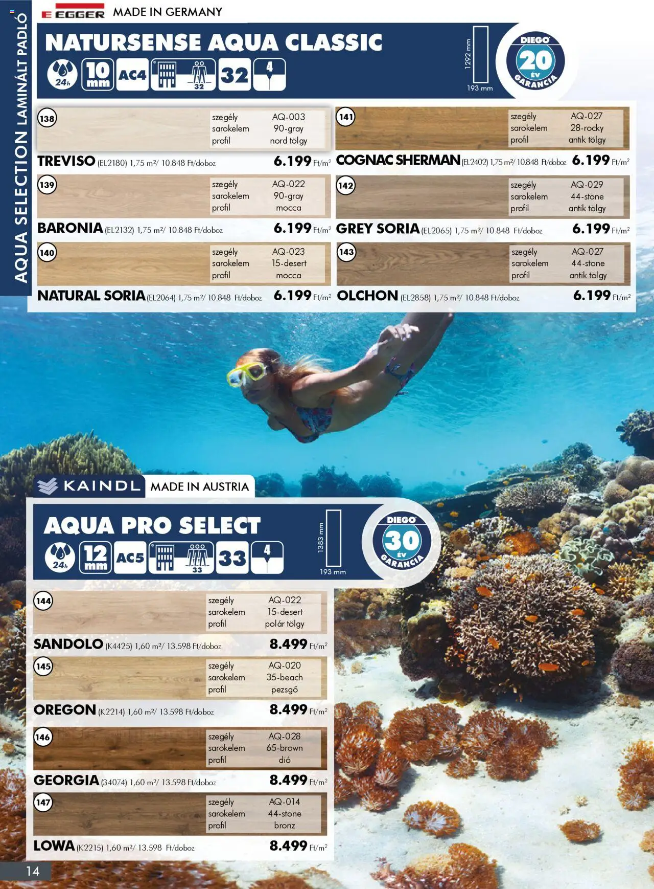 Diego akciós ujság - amely érvényes a következő dátumtól: 02.10.2025 | Oldal: 14 | Termékek: Laminált padló, Pezsgő