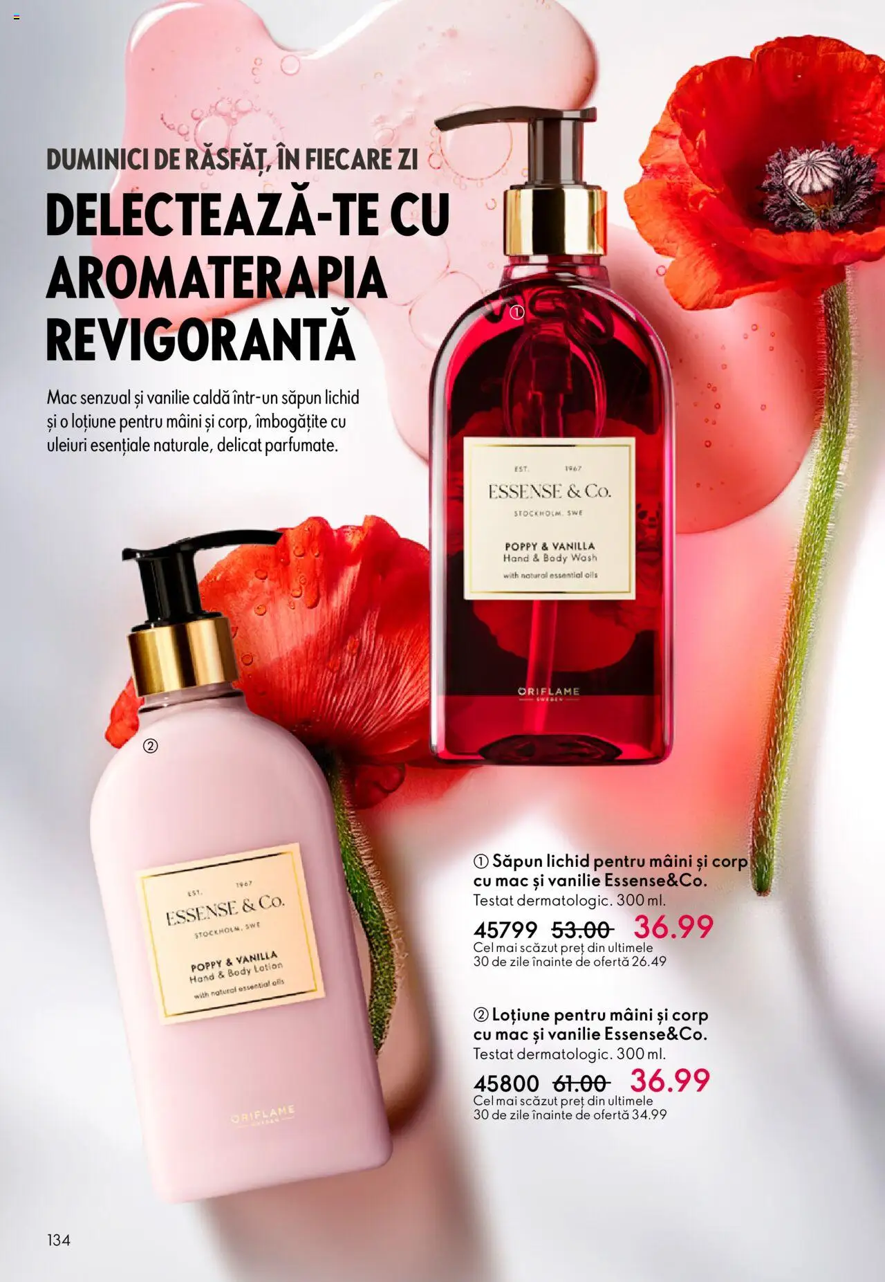 Oriflame catalog 13 2025 – valabil de la 10.09.2025 | Pagină: 134 | Produse: Body, Săpun, Săpun lichid
