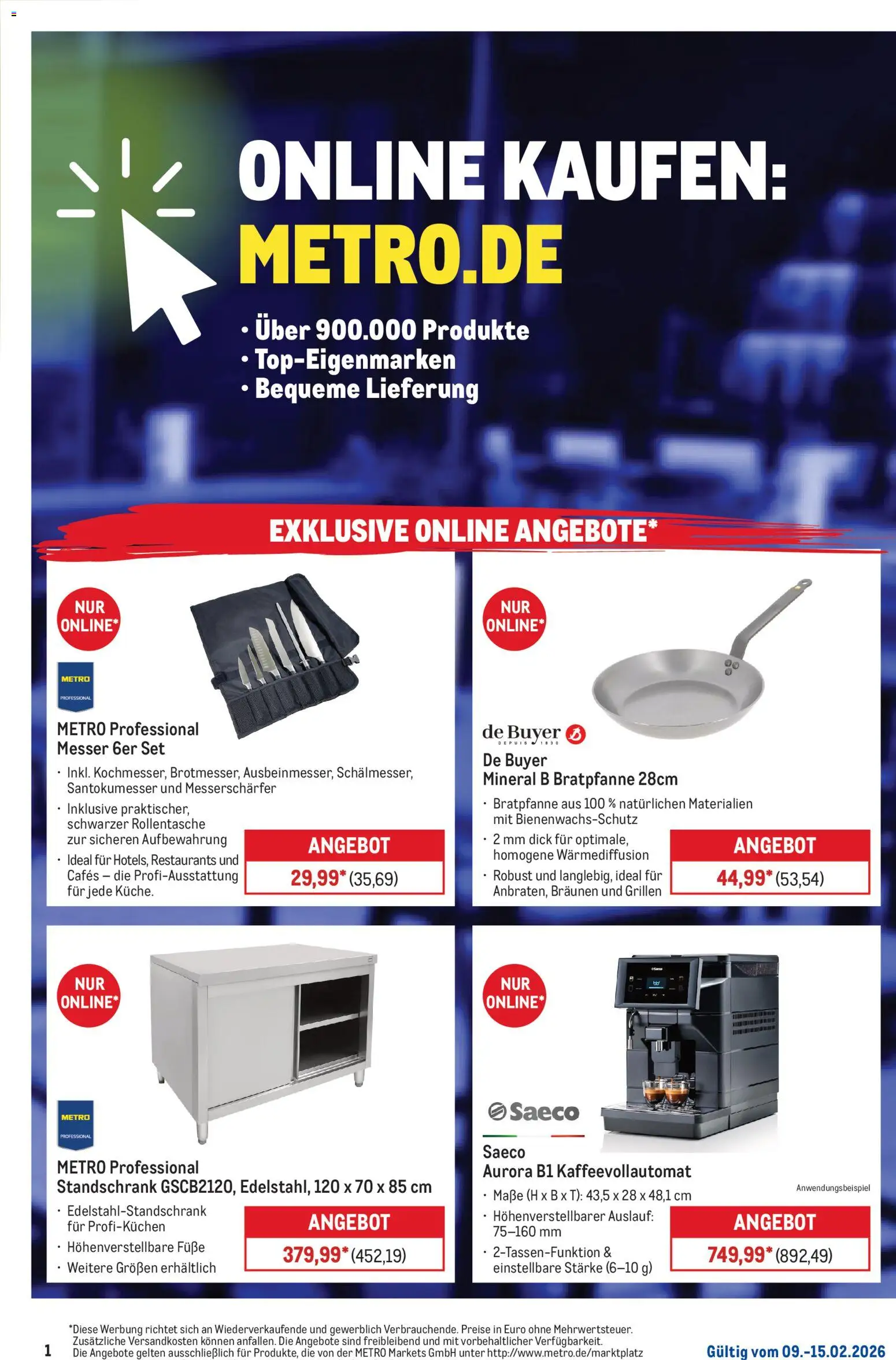 Metro Wochen-Angebote – gültig ab 09.02.2026 | Seite: 1