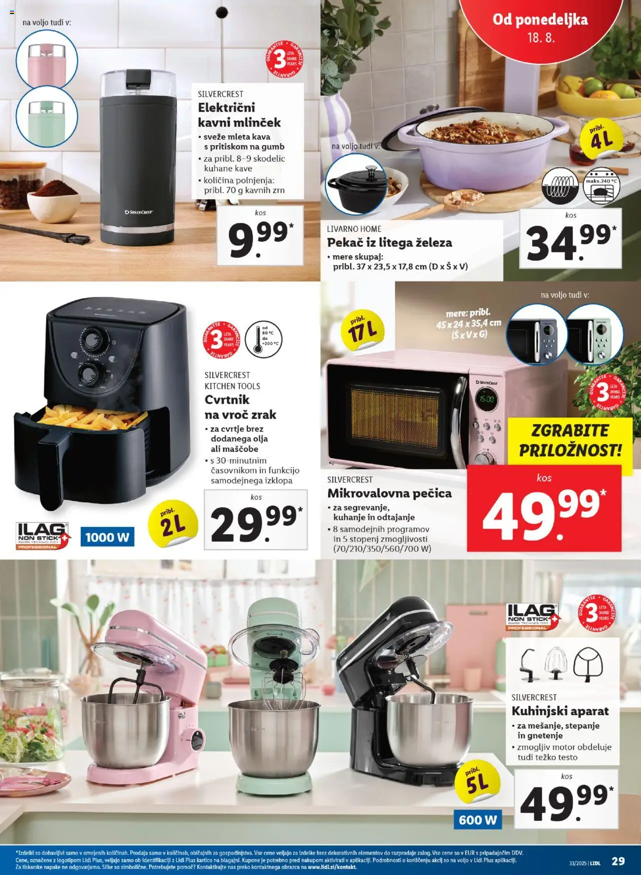 Lidl - Ljubljana │ velja od 14.08.2025 | Stran: 61 | Izdelki: Pecica, Mikrovalovna pecica, Kava