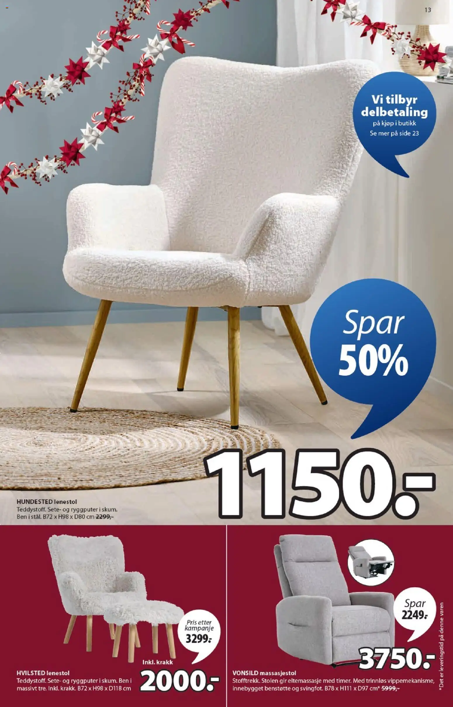 {H1} | Side: 13 | Produkter: Krakk, Lenestol