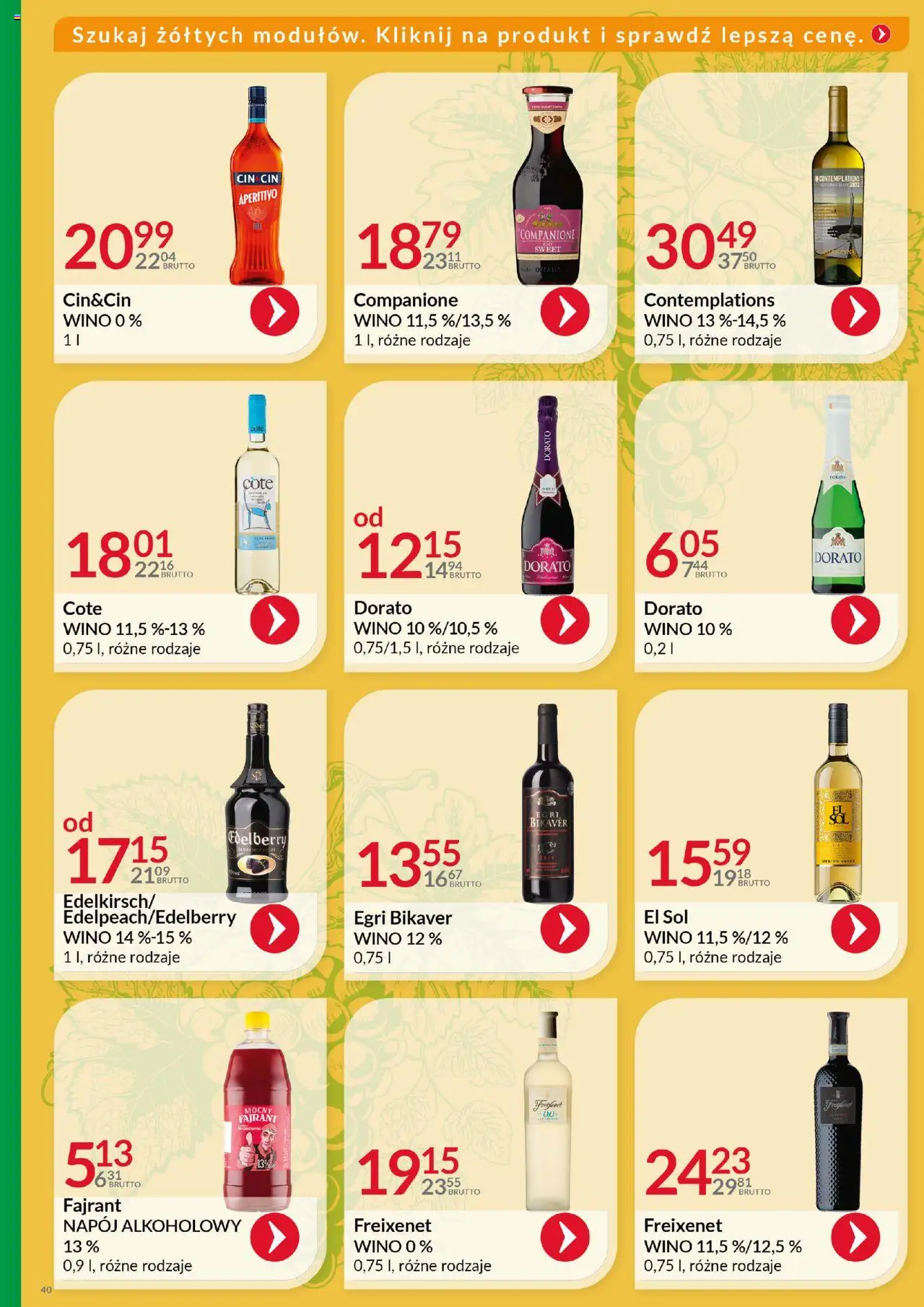 Eurocash Gazetka - Katalog Alkoholowy od 01.06.2025 | Strona: 40 | Produkty: Wino, Sól