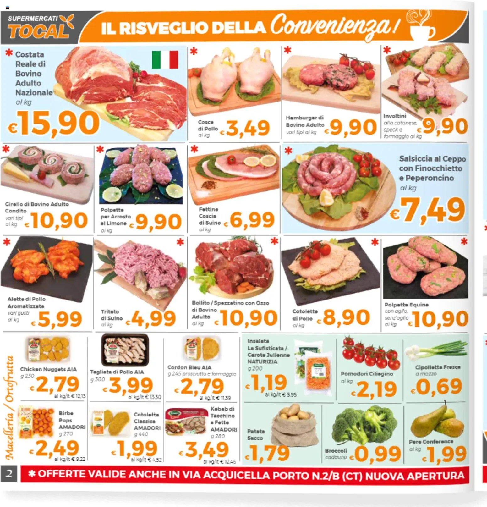 Volantino Tocal del 24.02.2026 | Pagina: 2 | Prodotti: Insalata, Limone, Pomodori, Hamburger