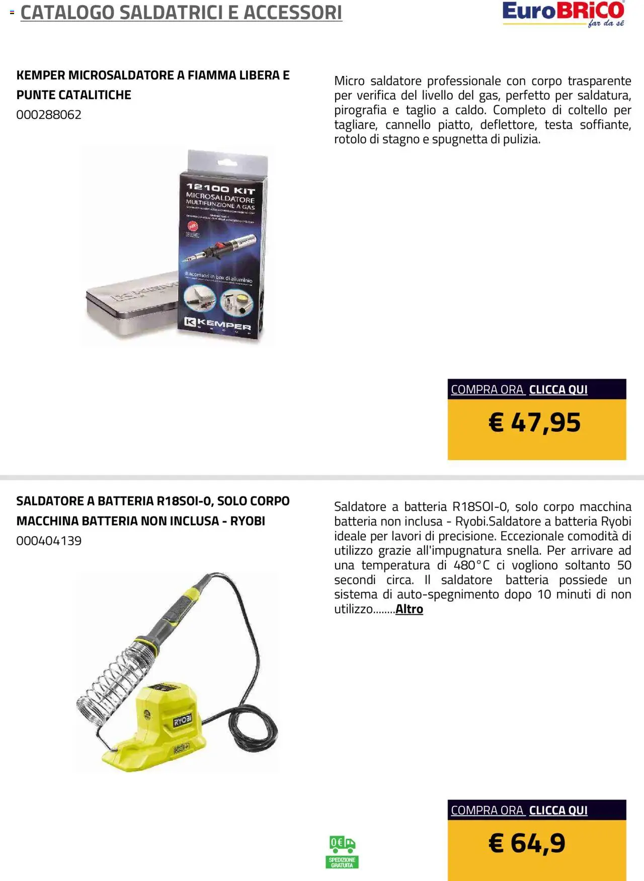 Volantino Eurobrico del 23.07.2025 | Pagina: 9 | Prodotti: Alluminio, Batteria
