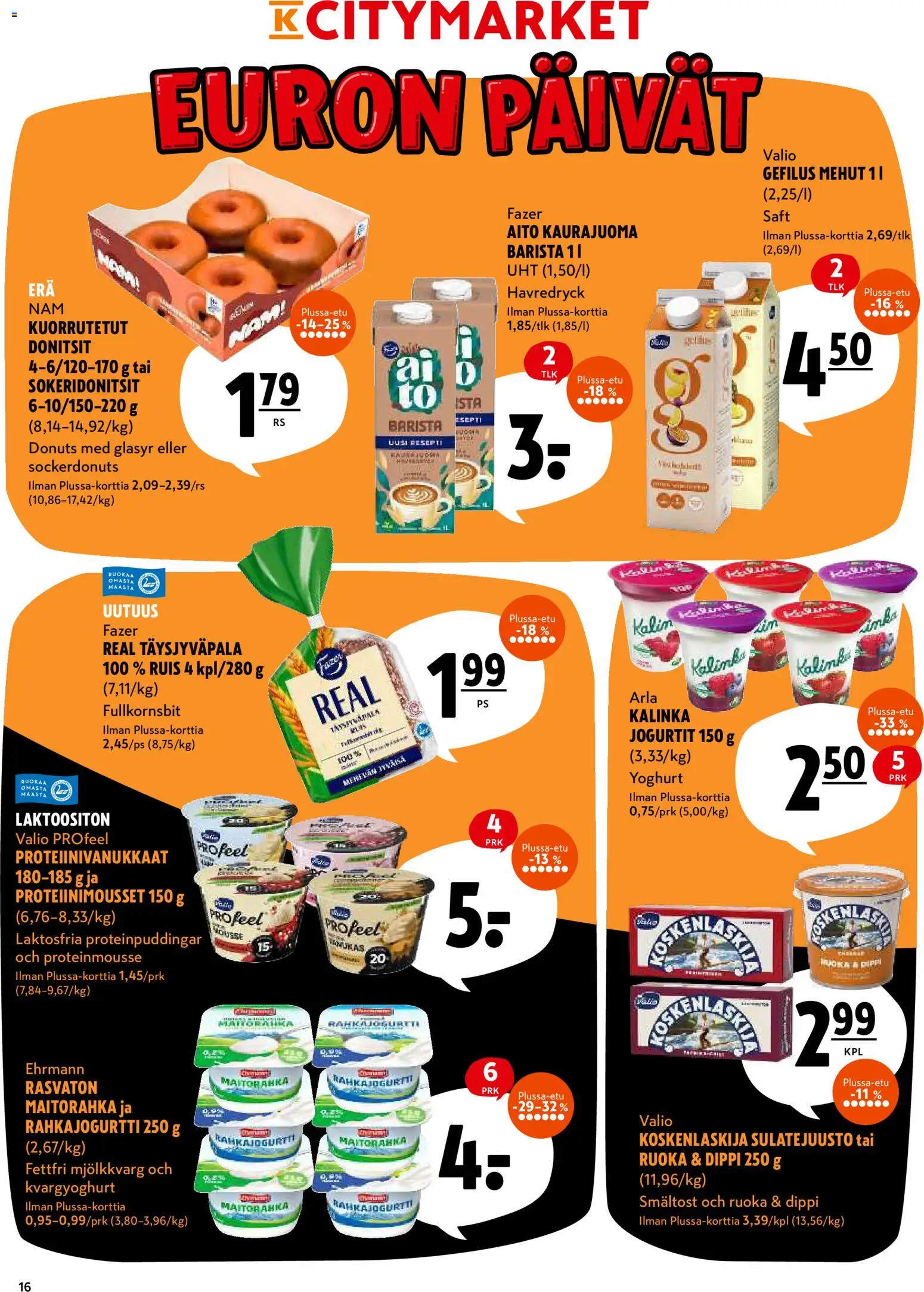 K-Citymarket tarjoukset – voimassa 27.11.2025 alkaen | Sivu: 16 | Tuotteet: Kaurajuoma