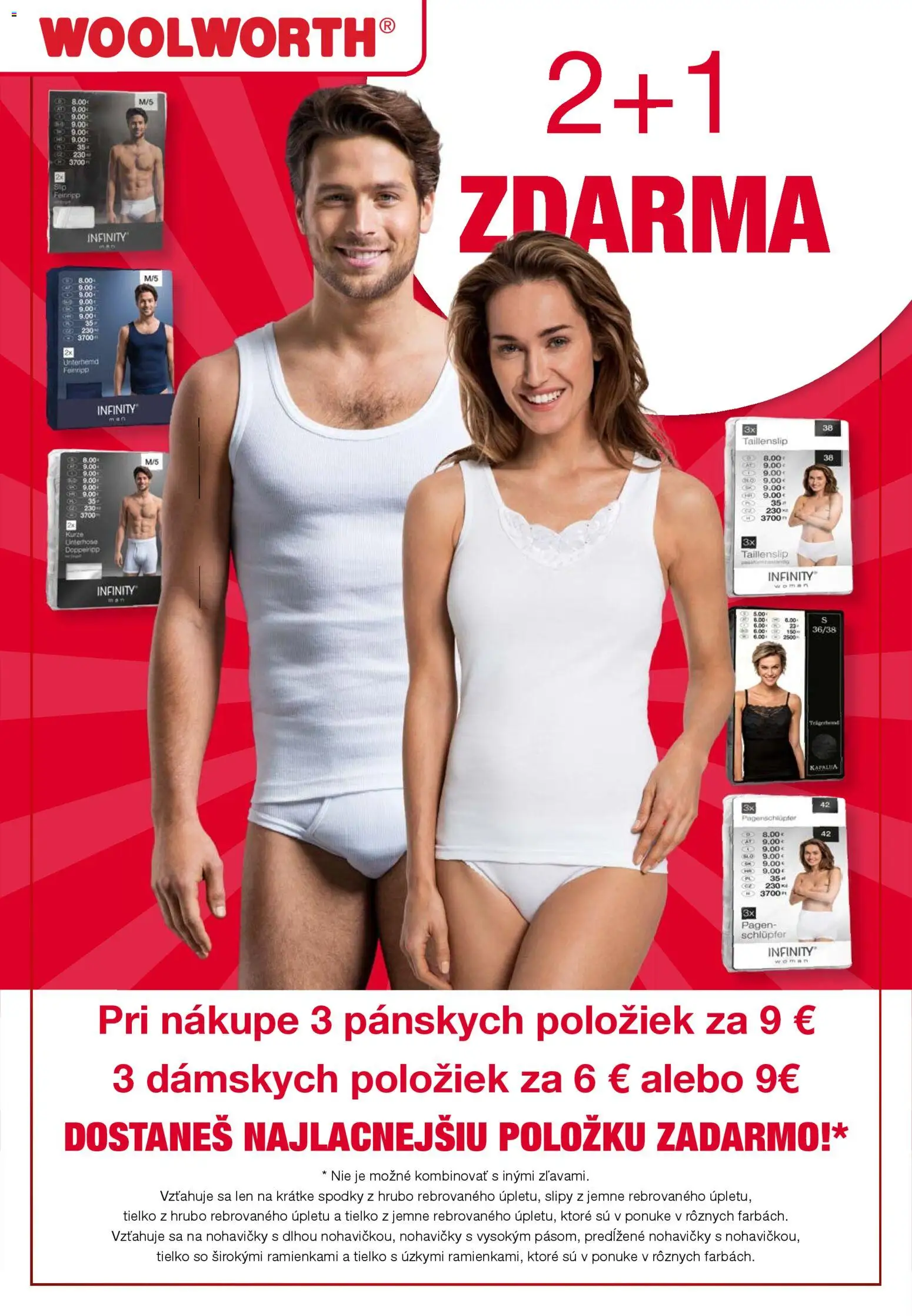 Nové Woolworth akcie – leták je platný od 14.11.2025 | Strana: 40 | Produkty: Tielko, Nohavičky, Slipy