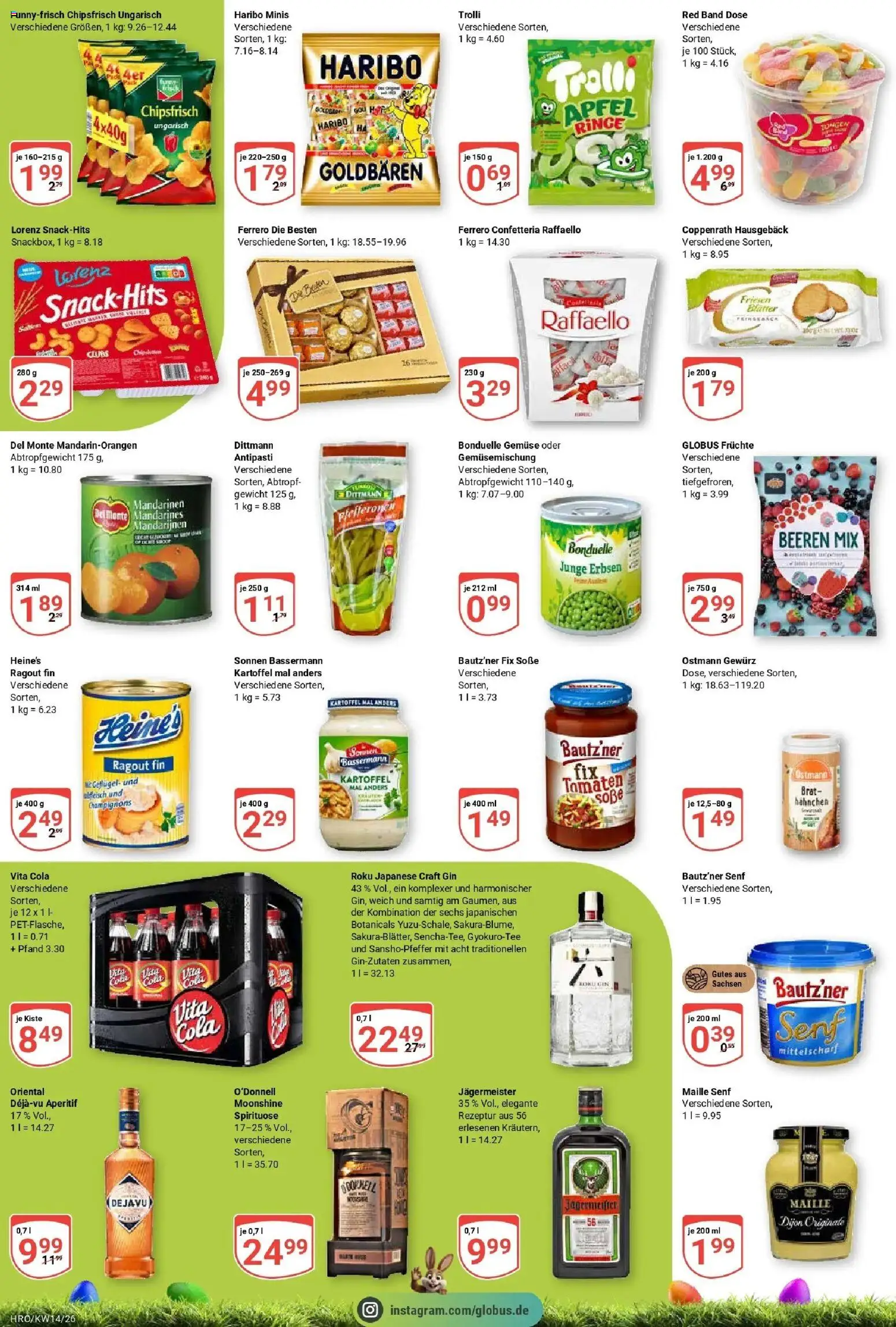 Globus prospekt Rostock	 – gültig ab 30.03.2026 | Seite: 10 | Produkte: Raffaello, Haribo, Äpfel, Soße