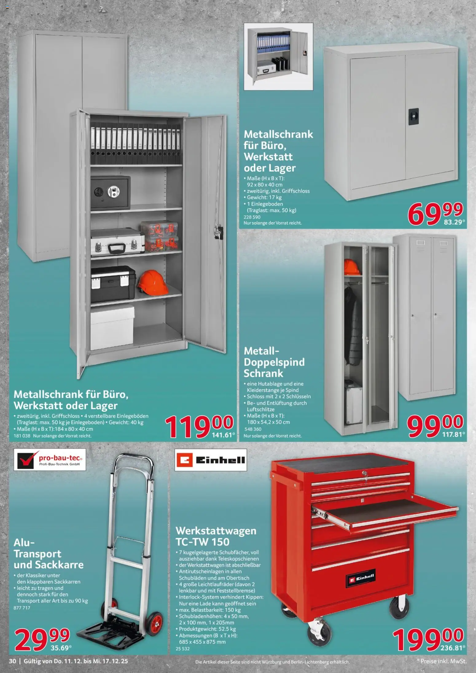 Selgros  Non Food – gültig ab 11.12.2025 | Seite: 30 | Produkte: Gewicht, Schrank