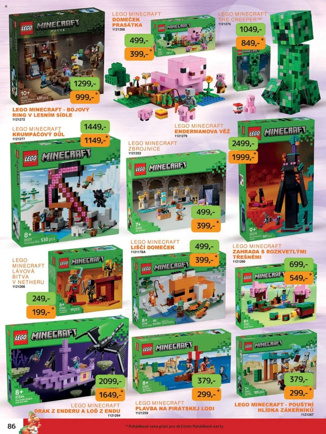 Dráčik leták od 03.10.2025 | Strana: 86 | Produkty: LEGO, Zahrada, Karty