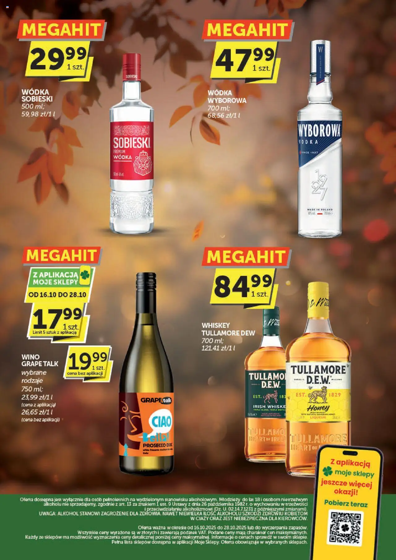 Euro Sklep Gazetka alkoholowa od 16.10.2025 | Strona: 2 | Produkty: Tullamore Dew, Wino, Alkohol, Wódka