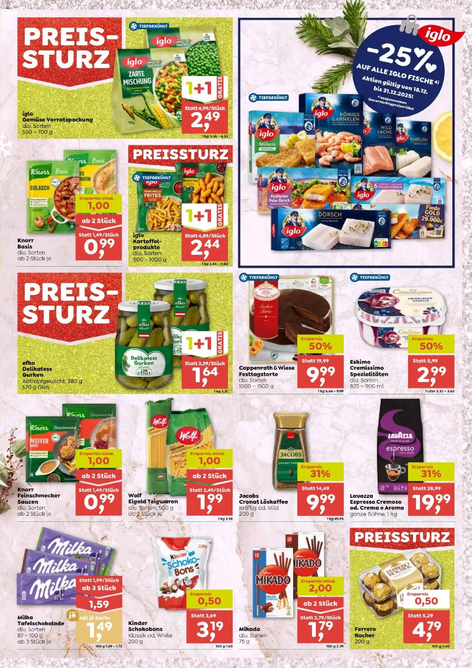 ADEG Spittal gültig ab 18.12.2025 | Seite: 7 | Produkte: Gurken, Gemüse, Pfeffer, Milch