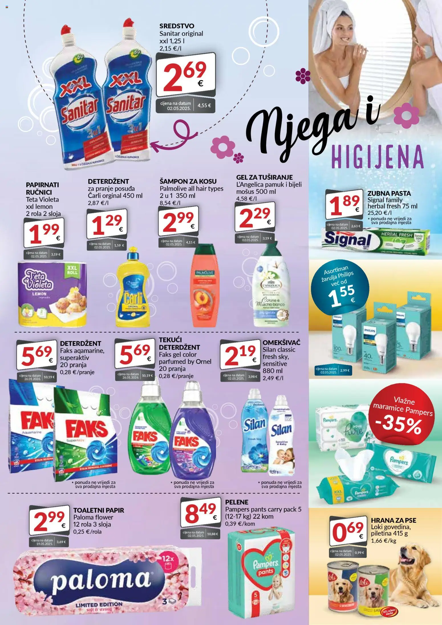 Bakmaz katalog | vrijedi od 04.03.2026 | Stranica: 7 | Proizvodi: Faks, Piletina, Omekšivač, Toaletni papir