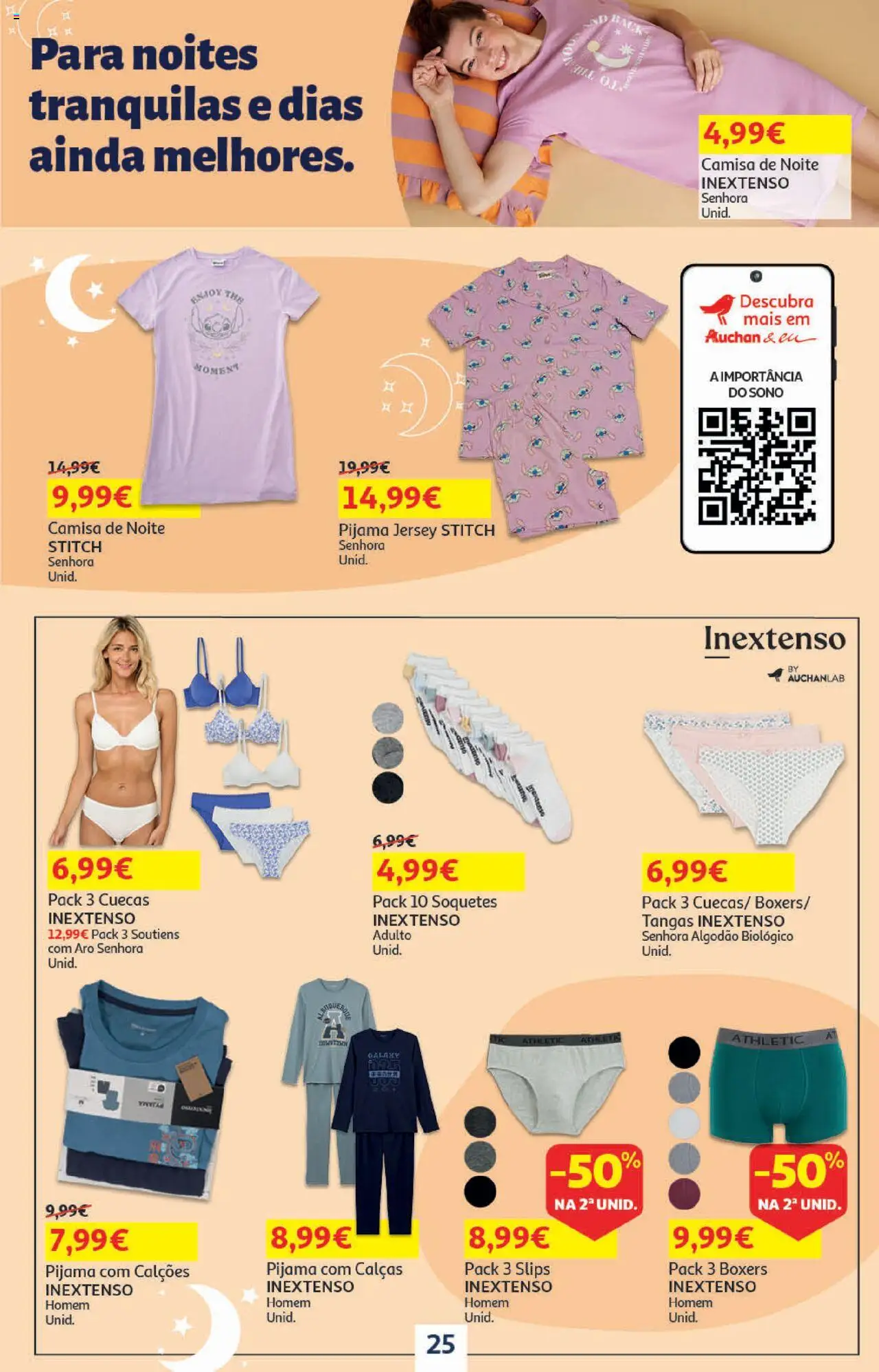 Auchan - Regresso às Aulas │ válido de 06.08.2025 | Página: 25 | Produtos: Algodão, Calças, Calções, Cuecas