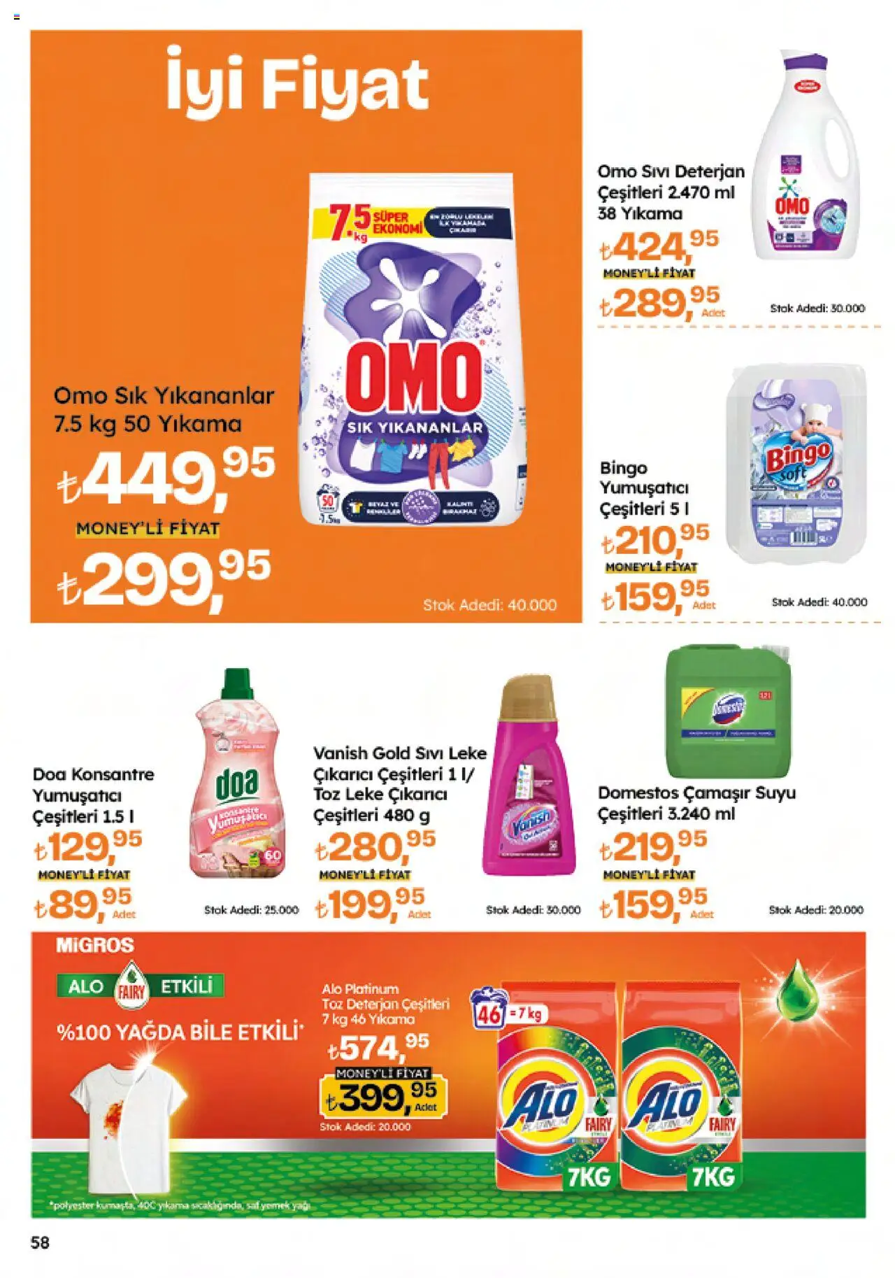 Migros Katalog - 5M Migroskop Dijital - 25.09.2025 tarihinden itibaren geçerlidir | Sayfa: 58 | Ürünler: Yumuşatıcı, Leke çıkarıcı, Deterjan