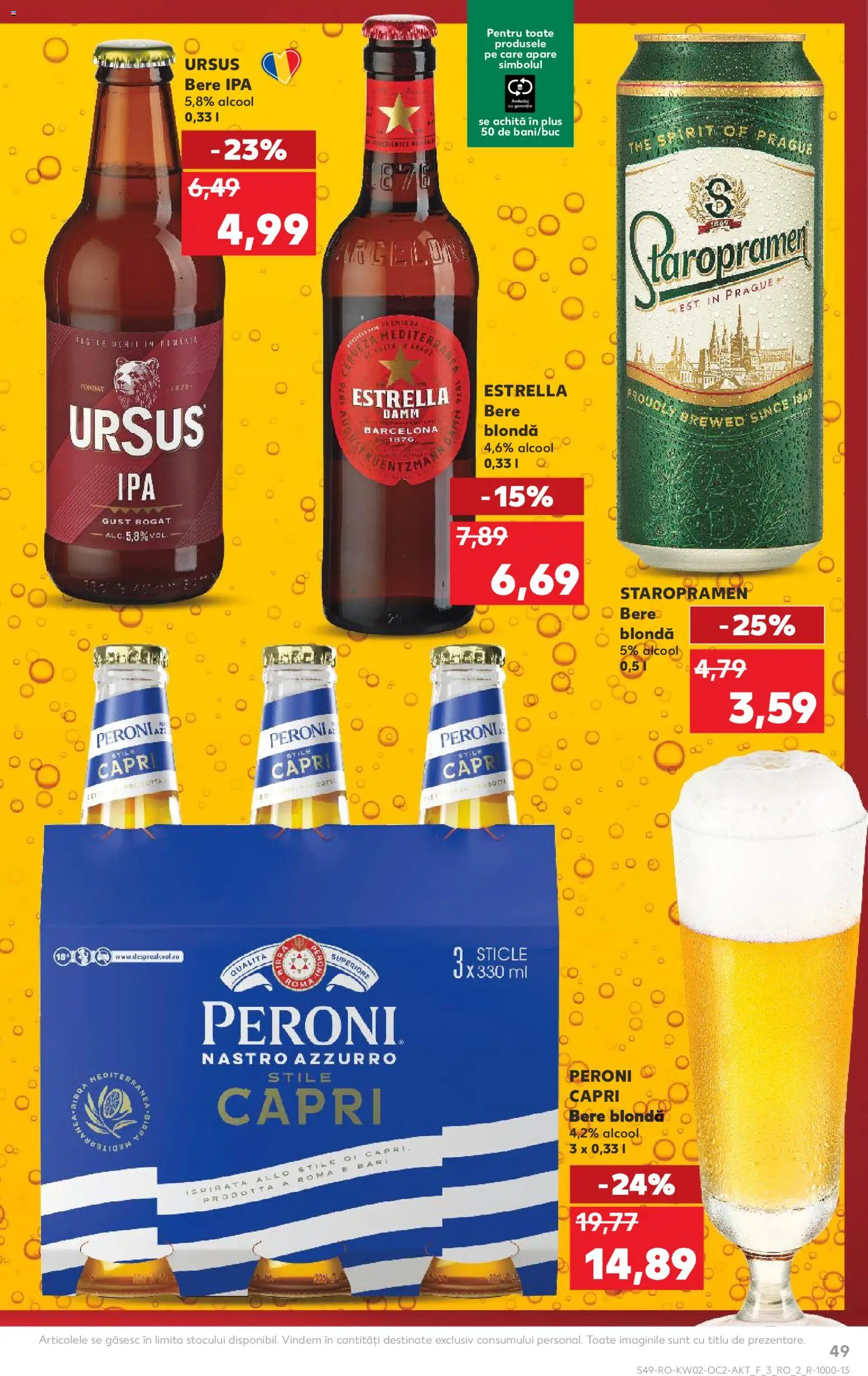Noul catalog Kaufland – valabil de la 07.01.2026 | Pagină: 49 | Produse: Bere