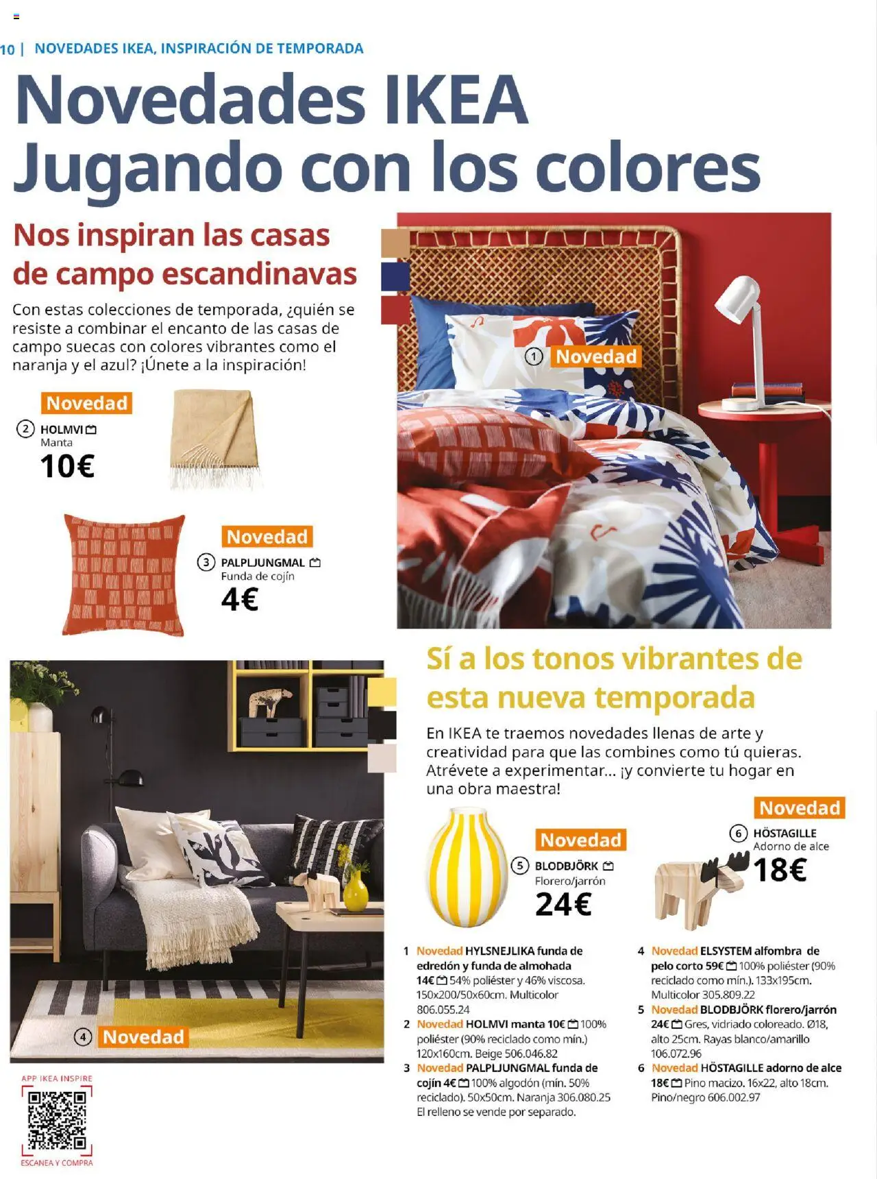 Catálogo IKEA Family Mallorca │ válido desde el 01.07.2025 | Página: 10 | Productos: Edredón, Manta, Almohada, Cojín