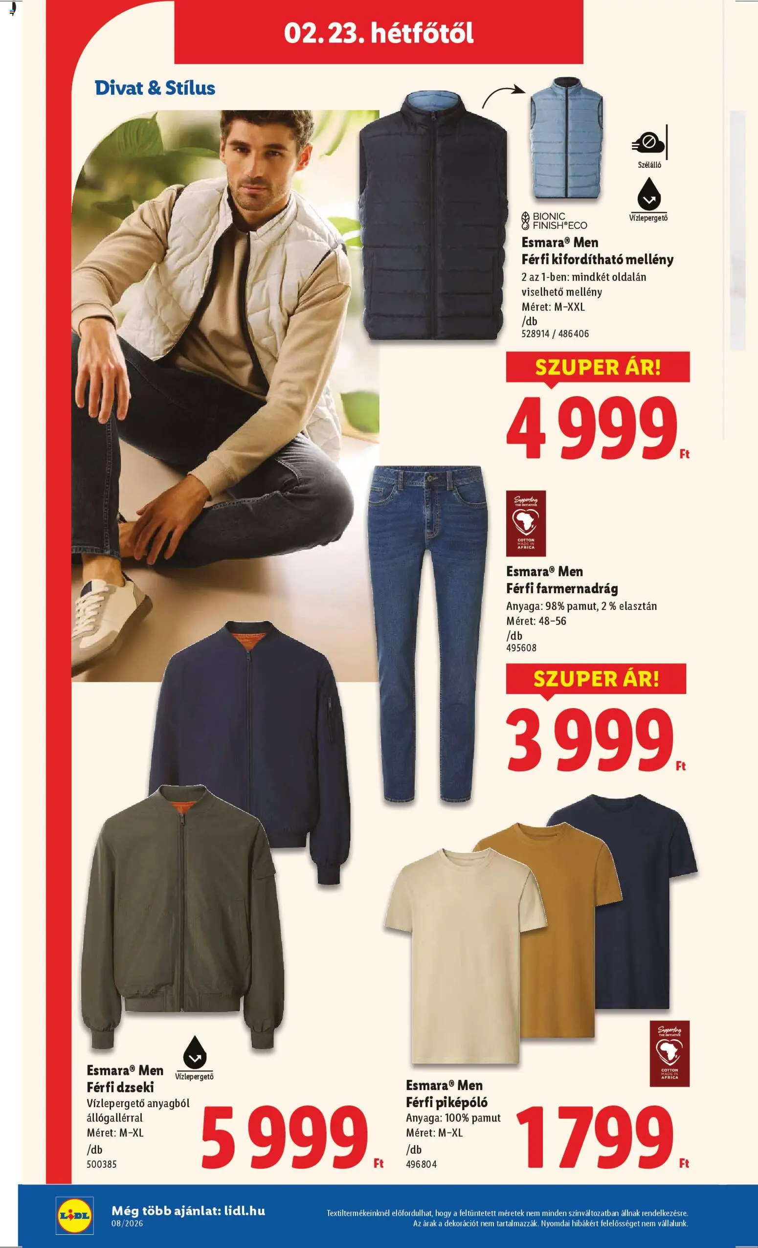 Lidl akciós ujság - amely érvényes a következő dátumtól: 19.02.2026 | Oldal: 40