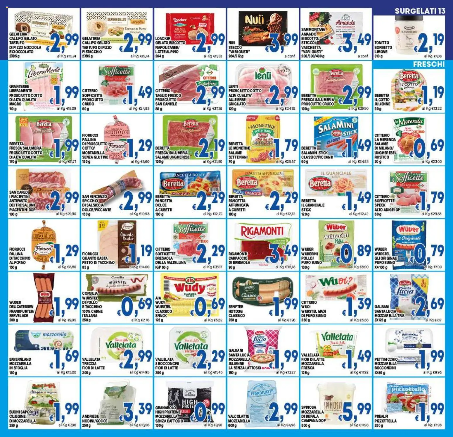 Volantino DEM del 27.03.2026 | Pagina: 13 | Prodotti: Pollo, Pancetta, Salsiccia, Wurstel