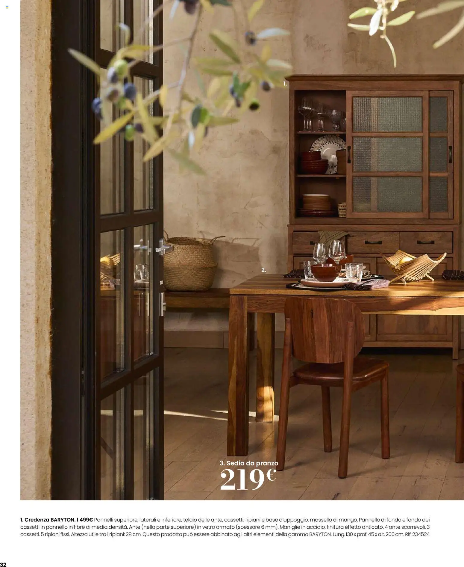 Volantino Maisons du Monde del 12.02.2026 | Pagina: 32 | Prodotti: Sedia, Credenza