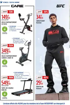 Intersport - Prévisualisation de Intersport Black Friday valide à partir de 03.11.2025 | Page: 8 | Produits: Vélo, Vélo d'appartement, Tapis, Pantalon