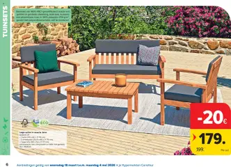 Carrefour folder - Voorbeeld van een folder van Carrefour, geldig van 18.03.2026 | Pagina: 6 | Producten: Kussens, Bank, Tafel