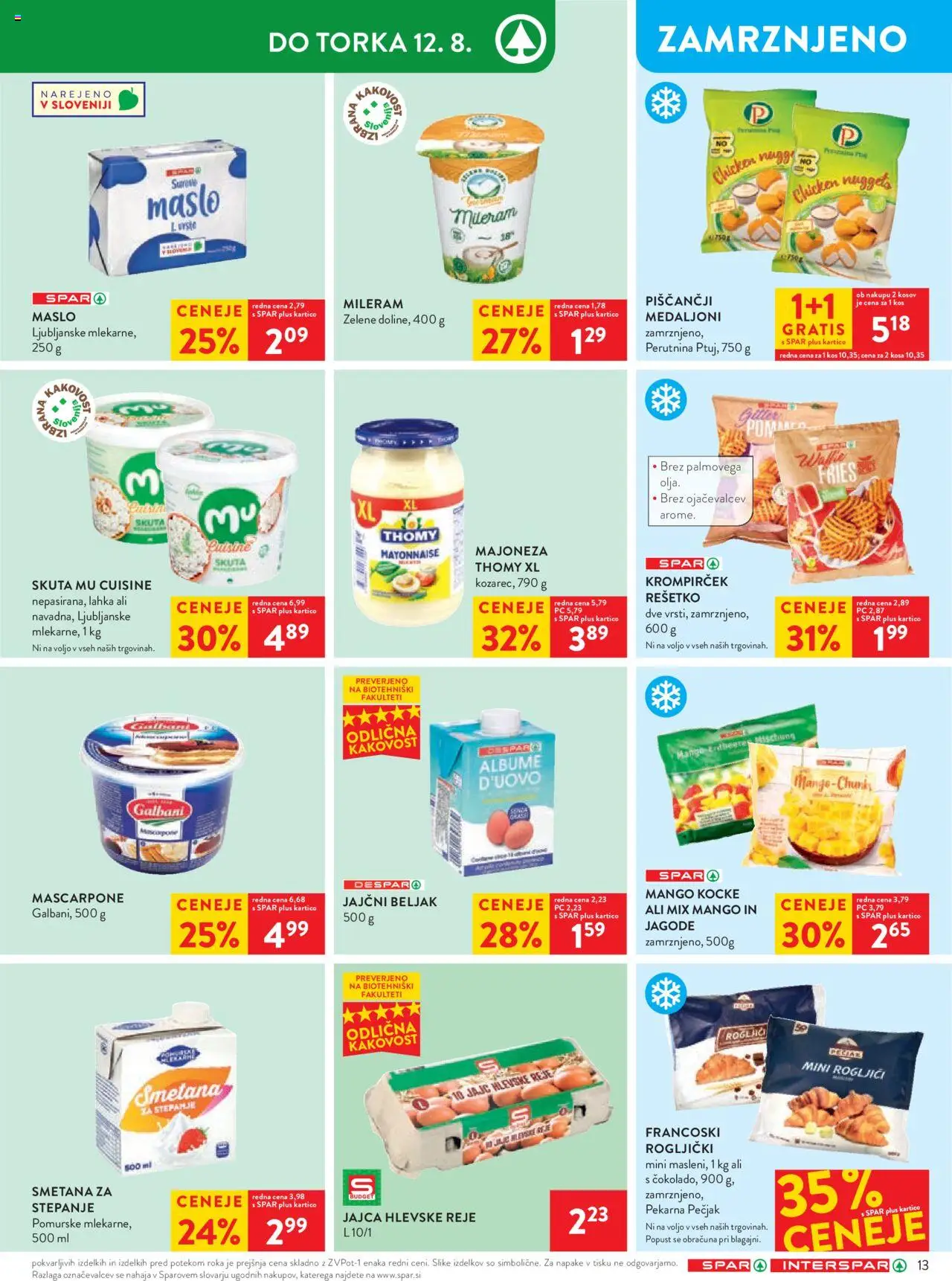 Spar katalog 32/25 │ velja od 06.08.2025 | Stran: 17 | Izdelki: Rogljički, Mileram, Skuta, Mango