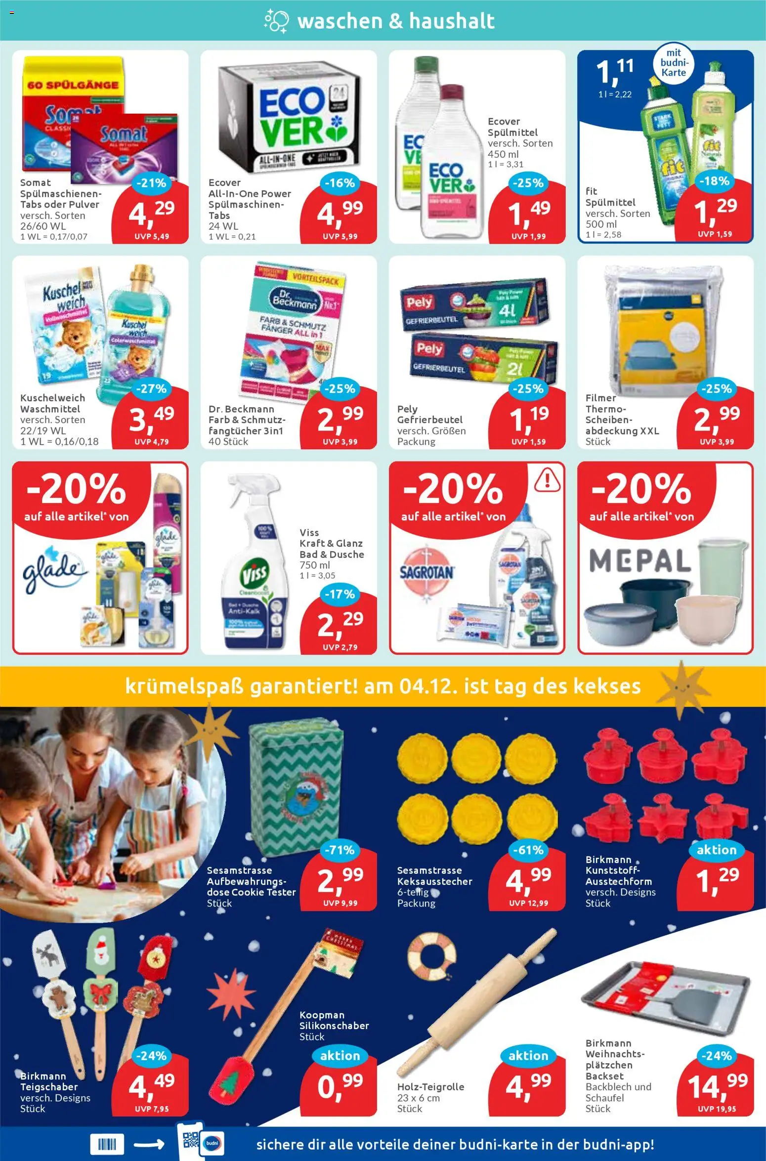 Budni Prospekt 	 – gültig ab 01.12.2025 | Seite: 4 | Produkte: Bad, Dusche, Kuschelweich, Waschmittel