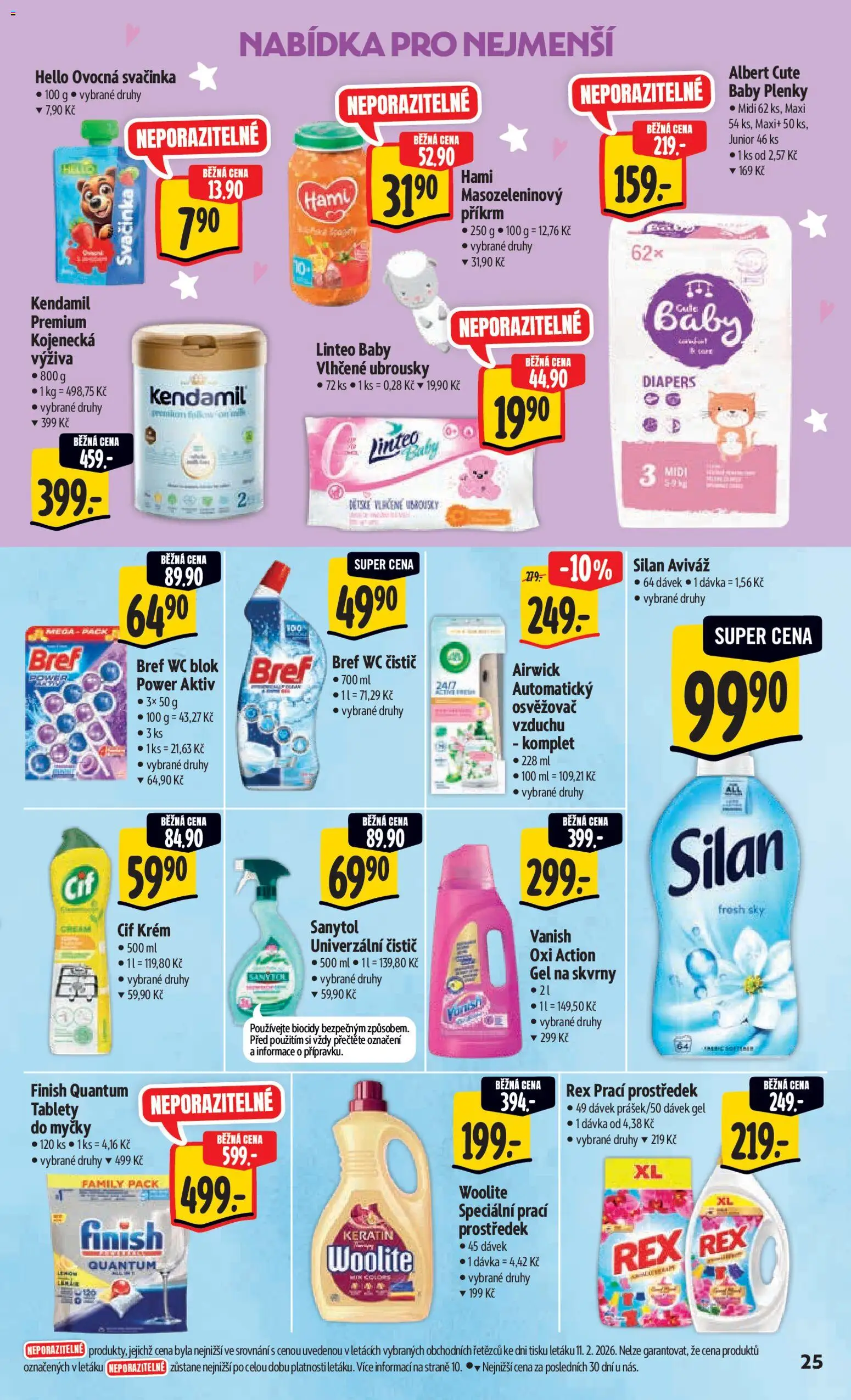 Albert leták - Hypermarket od 18.02.2026 | Strana: 33 | Produkty: Aviváž, Cif, Univerzální čistič, Hami