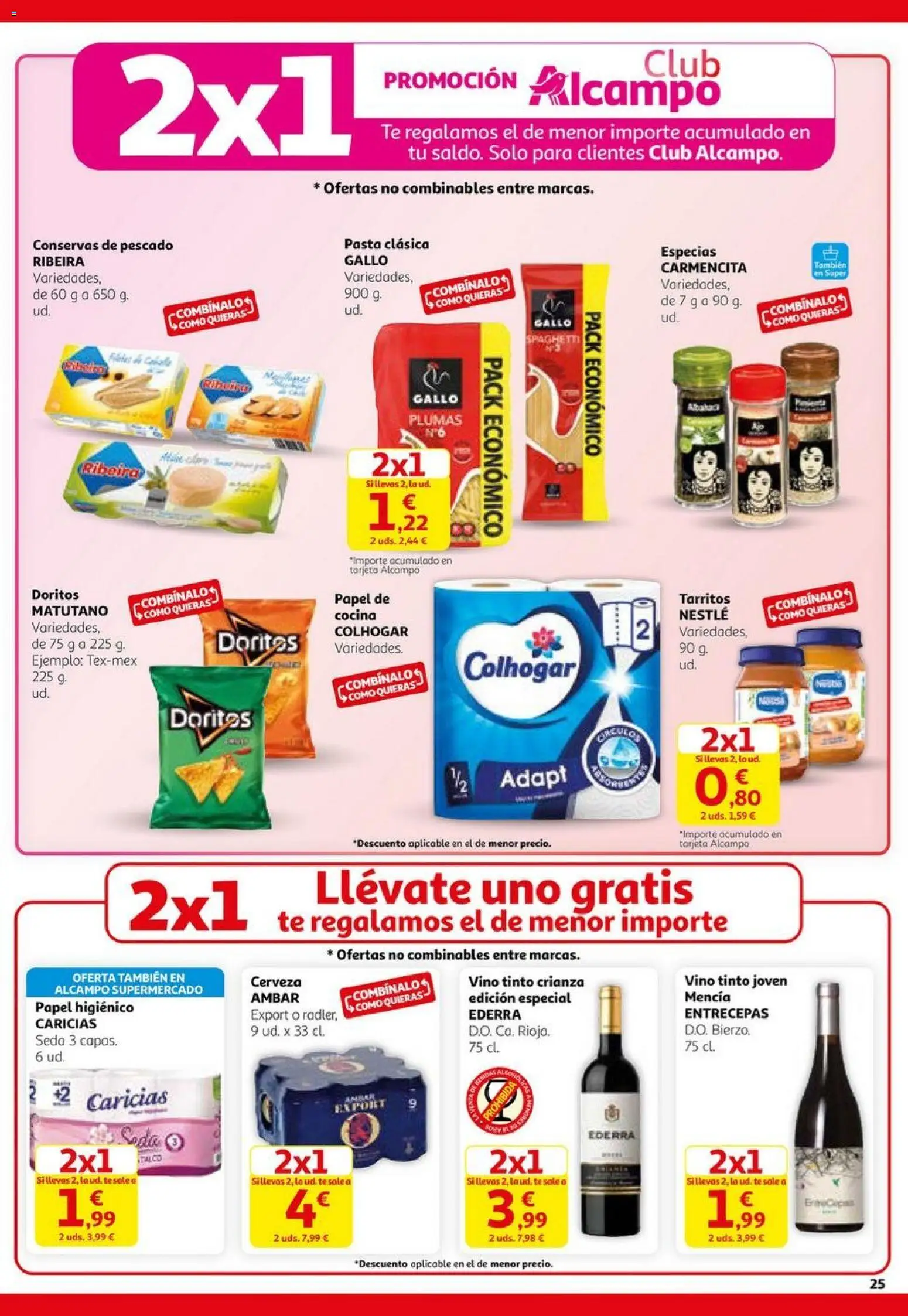 Alcampo -Black Friday │ válido desde el 06.11.2025 | Página: 25 | Productos: Vino, Papel higienico, Pescado, Cocina