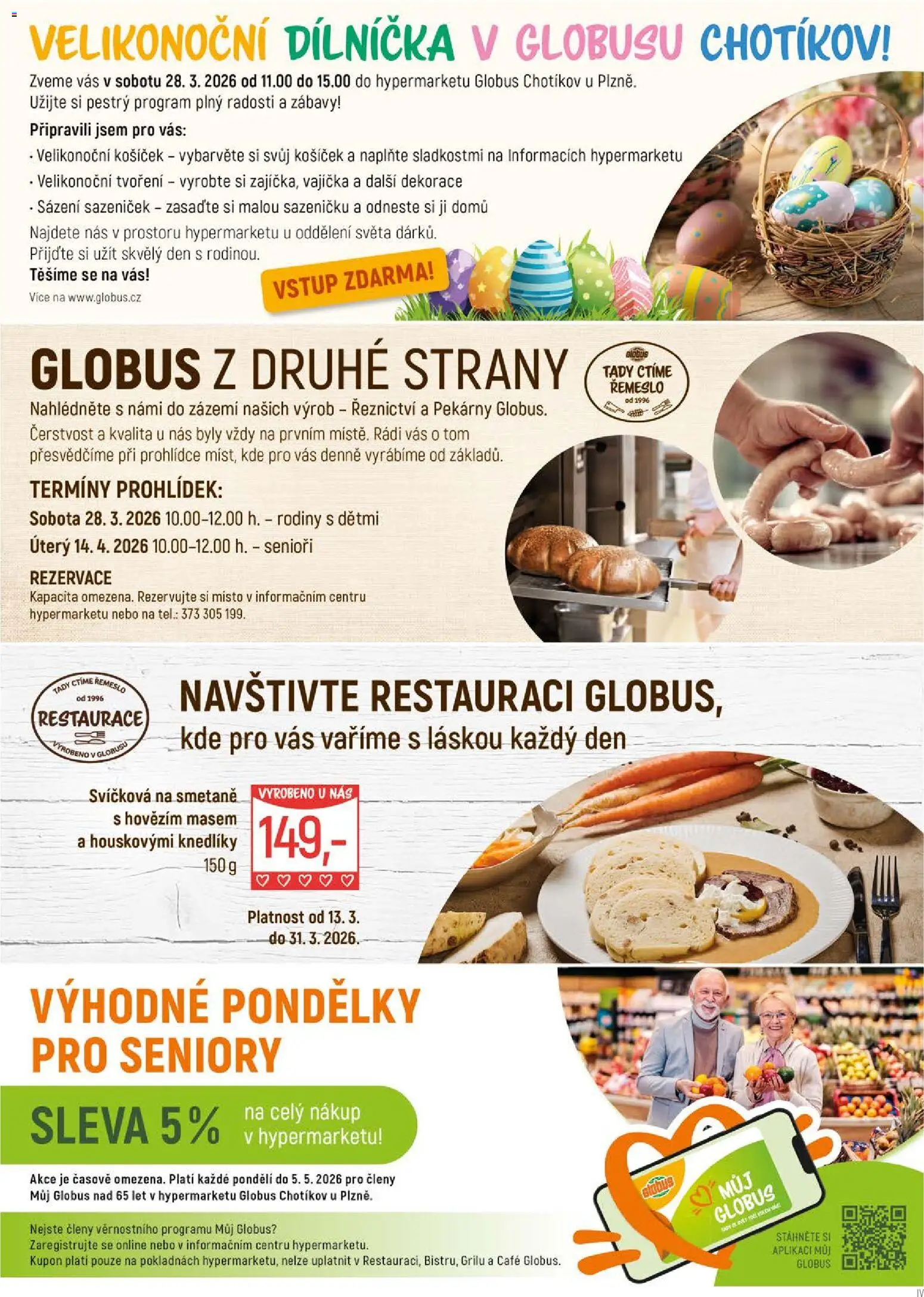 Globus leták - Plzeň od 18.03.2026 | Strana: 6 | Produkty: Košíček, Vajíčka, Globus, Dekorace