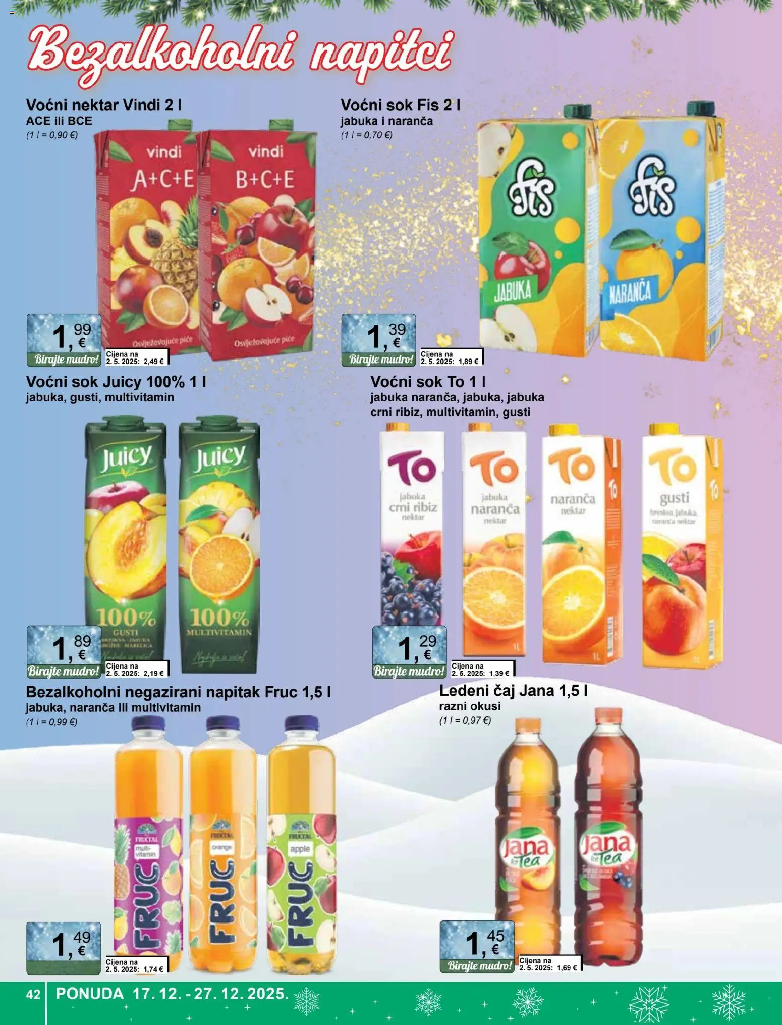 KTC katalog | vrijedi od 17.12.2025 | Stranica: 42 | Proizvodi: Sok, Ledeni čaj, Čaj, Jabuka