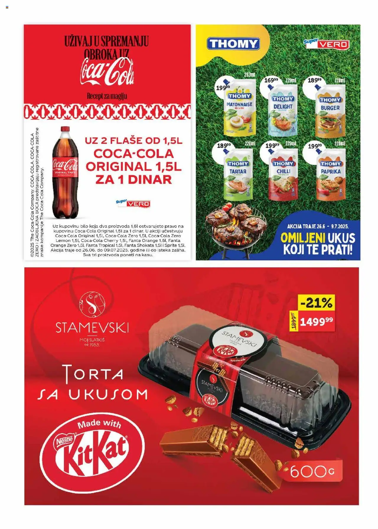 SuperVERO katalog - važi od 26.06.2025 | Strana: 27 | Proizvode: Burger, Paprika, Torta