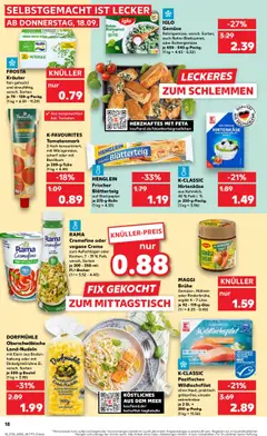 RAMA Cremefine oder vegane Creme, zum Aufschlagen oder Kochen, 7 - 31% Fett, versch. Sorten je 200 - 250-ml-Fl./-Becher – gültig ab 18.09.2025 | Seite: 18 | Produkte: Maggi, Gemüse, Petersilie, Pasta