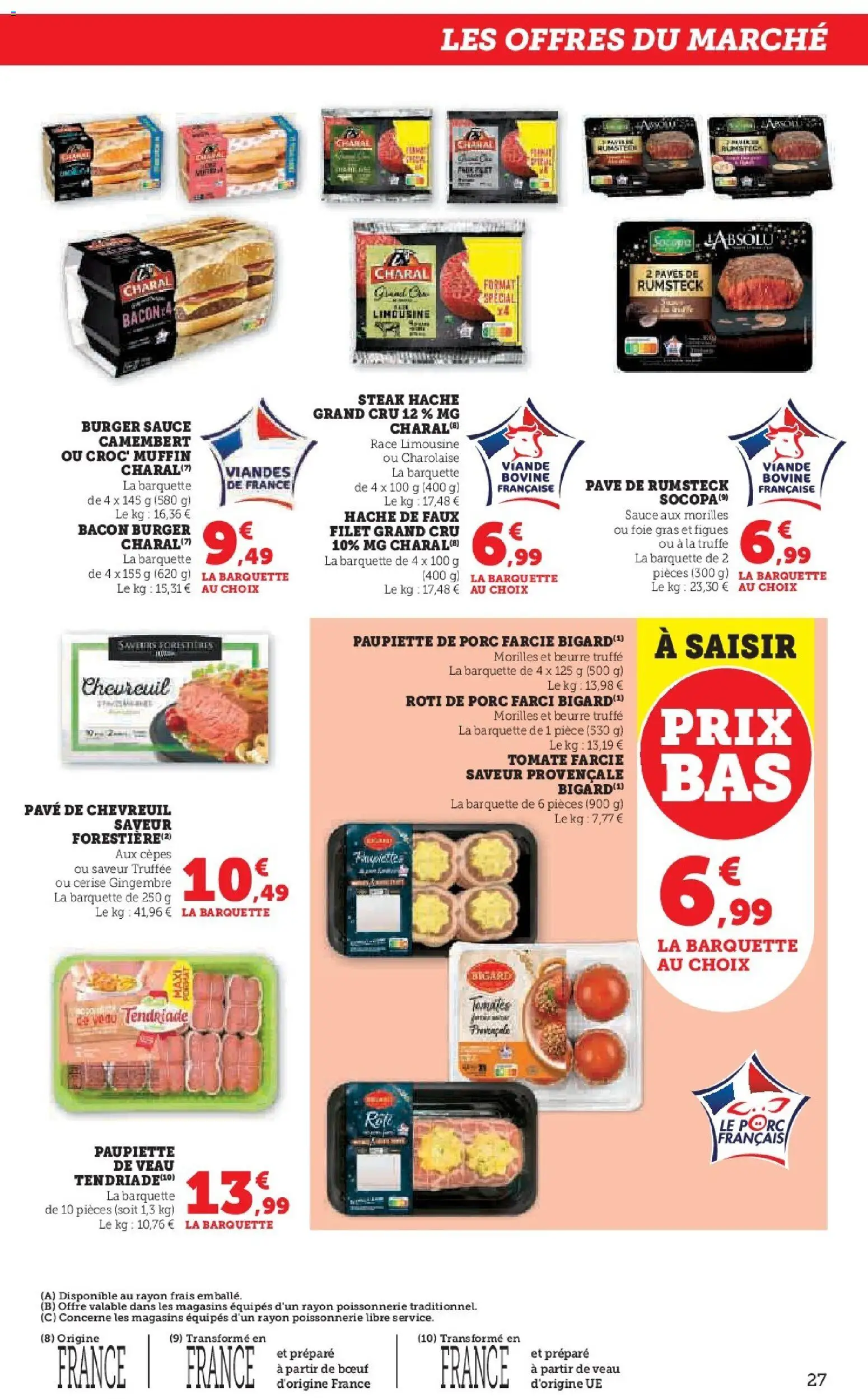 {H1} | Page: 27 | Produits: Poissonnerie, Gingembre, Viande, Camembert