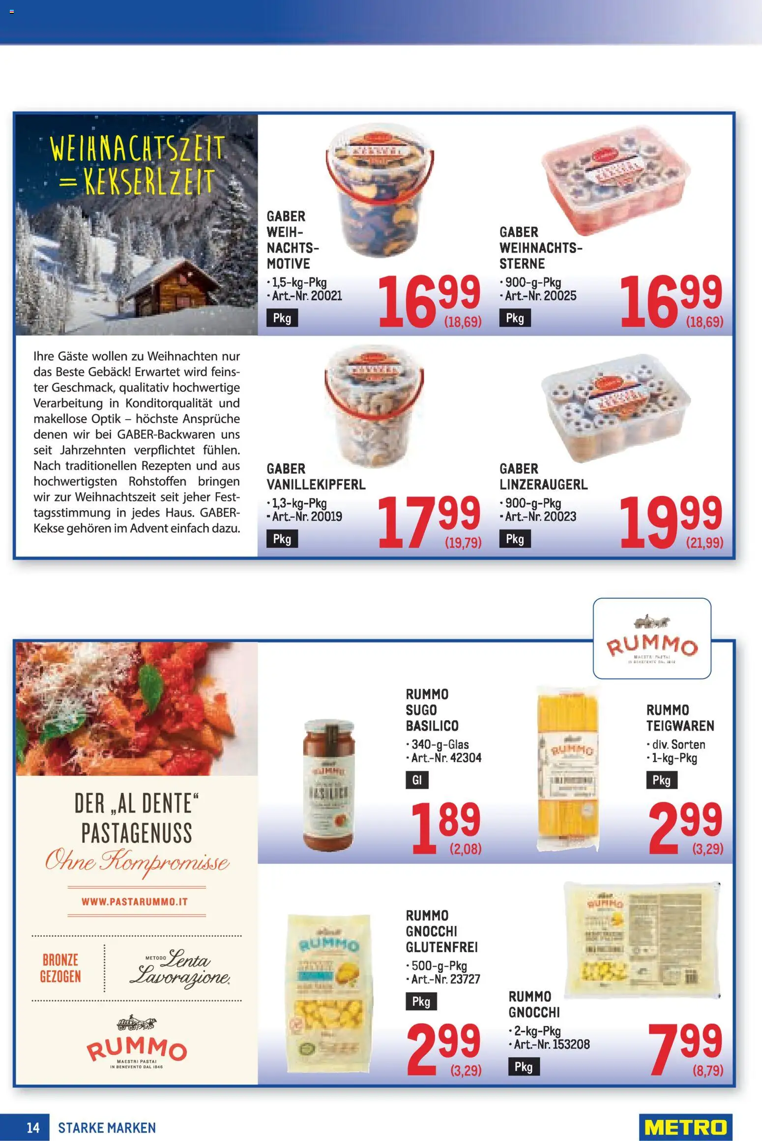Metro Starke Marken gültig ab 13.11.2025 | Seite: 14 | Produkte: Kekse