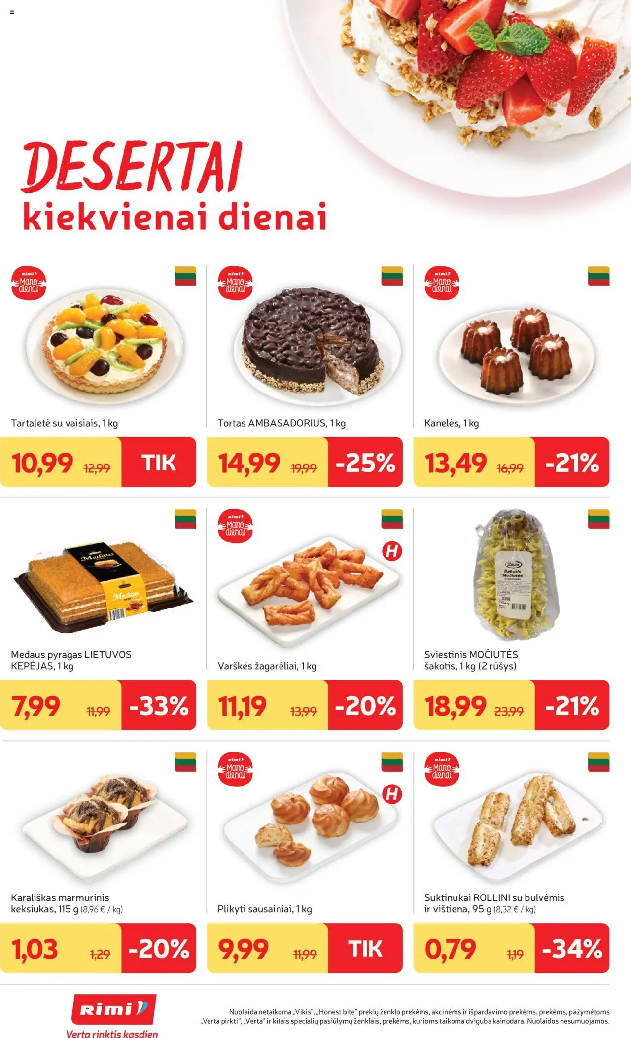 Rimi leidinys│galioja nuo 12.08.2025 | Puslapis: 12 | Prekių: Tortas, Pyragas