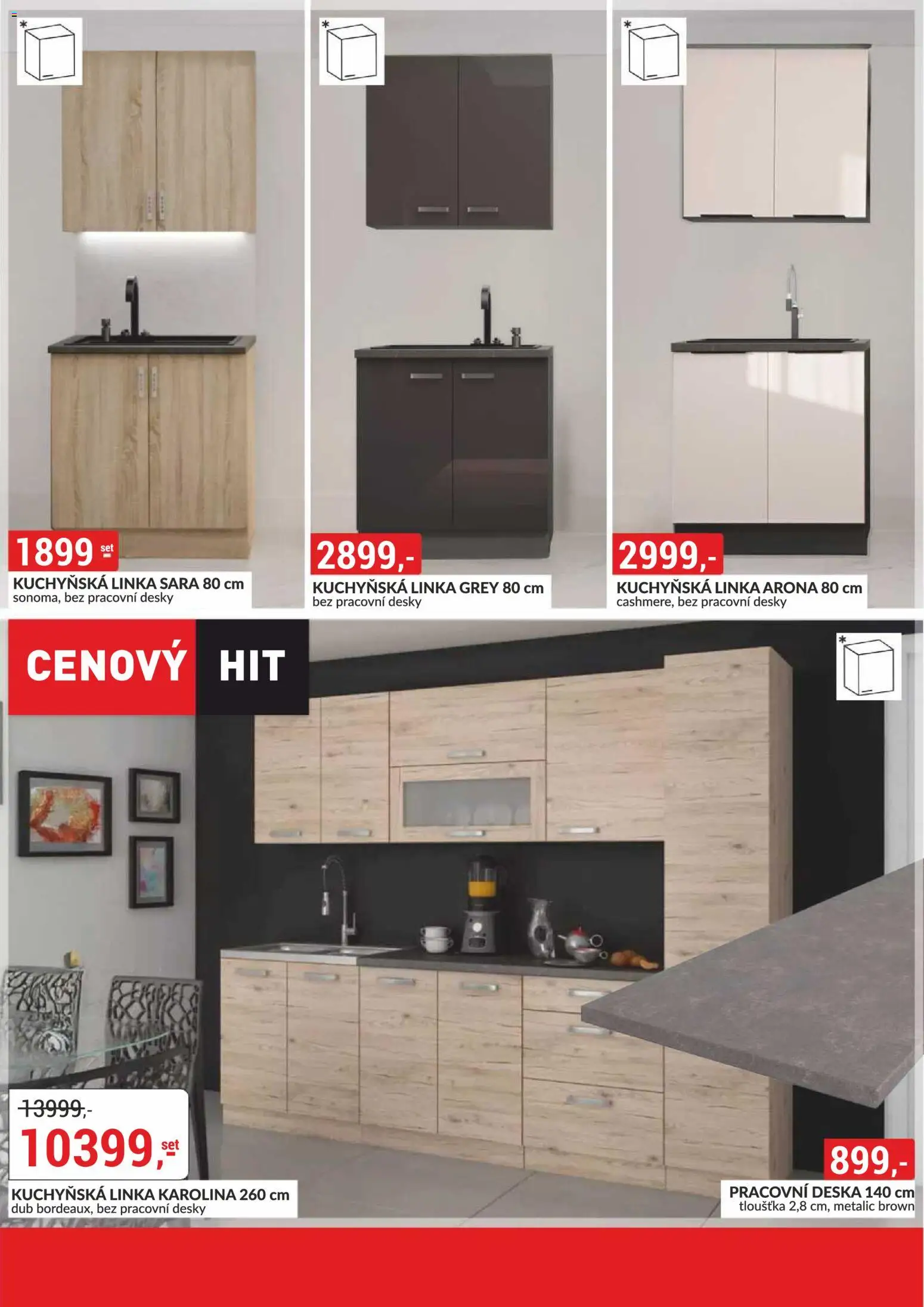 BAUMAX leták - Zařiďte si bydlení podle sebe od 01.03.2026 | Strana: 76 | Produkty: Kuchyňská linka, Pracovní deska, Desky