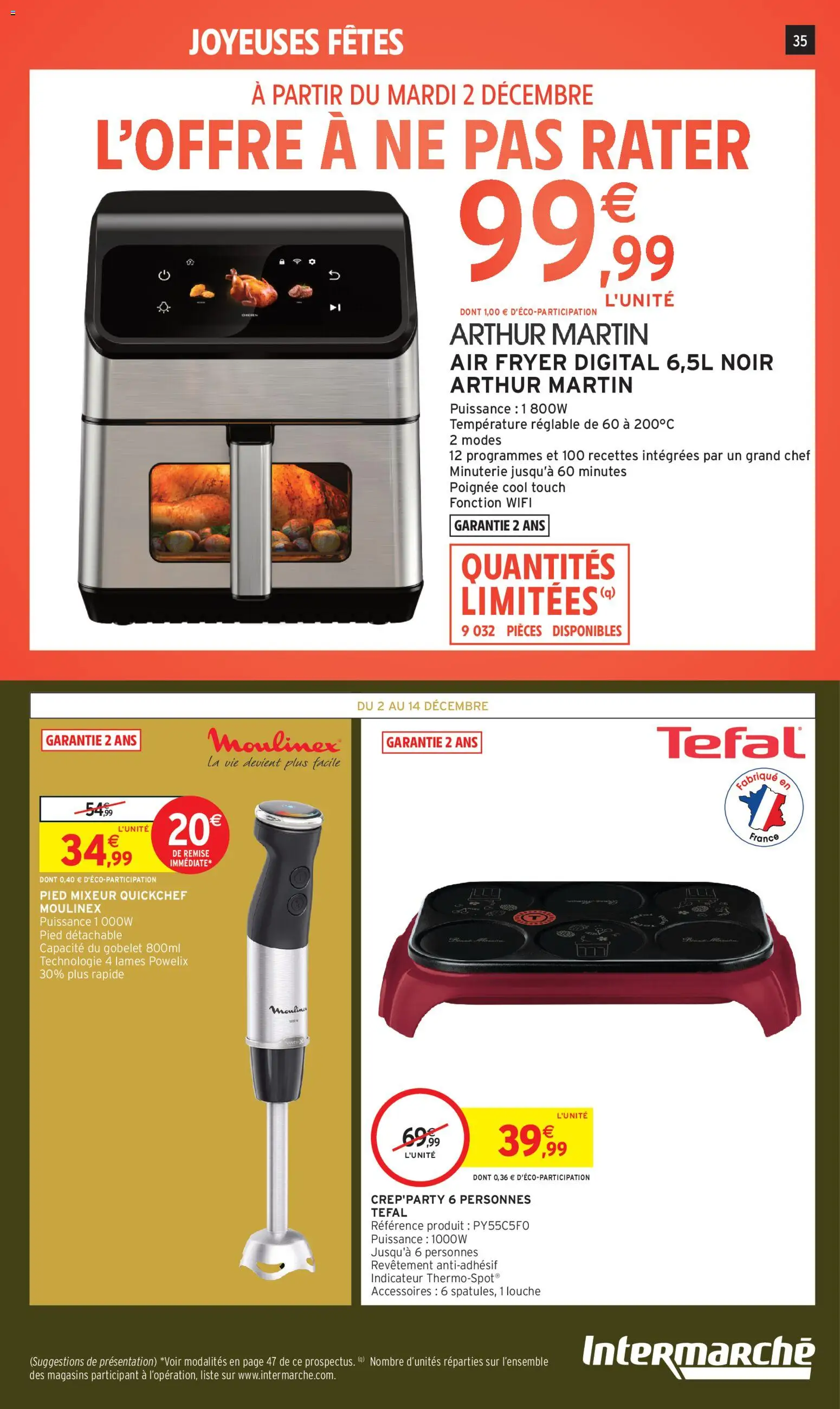{H1} | Page: 35 | Produits: Mixeur, Blender, Air fryer, Tefal
