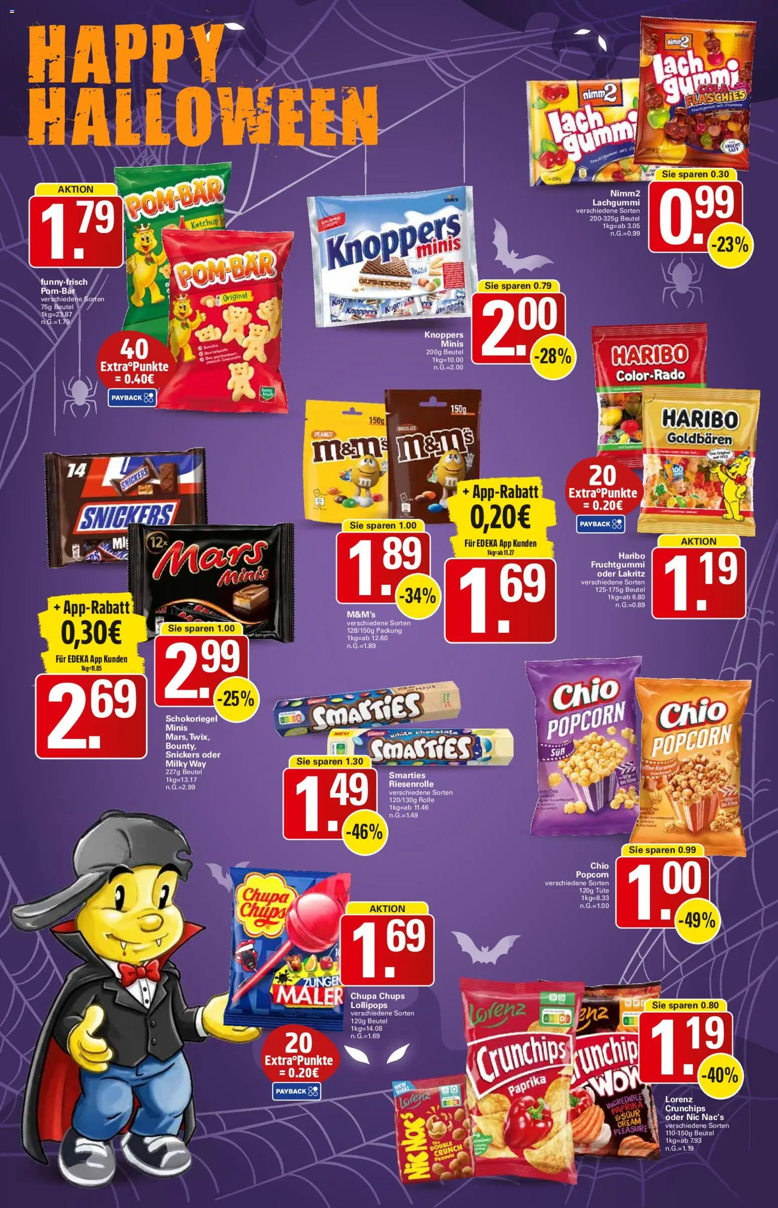 WEZ Prospekt – gültig ab 27.10.2025 | Seite: 13 | Produkte: Haribo, Smarties, Snickers, Knoppers
