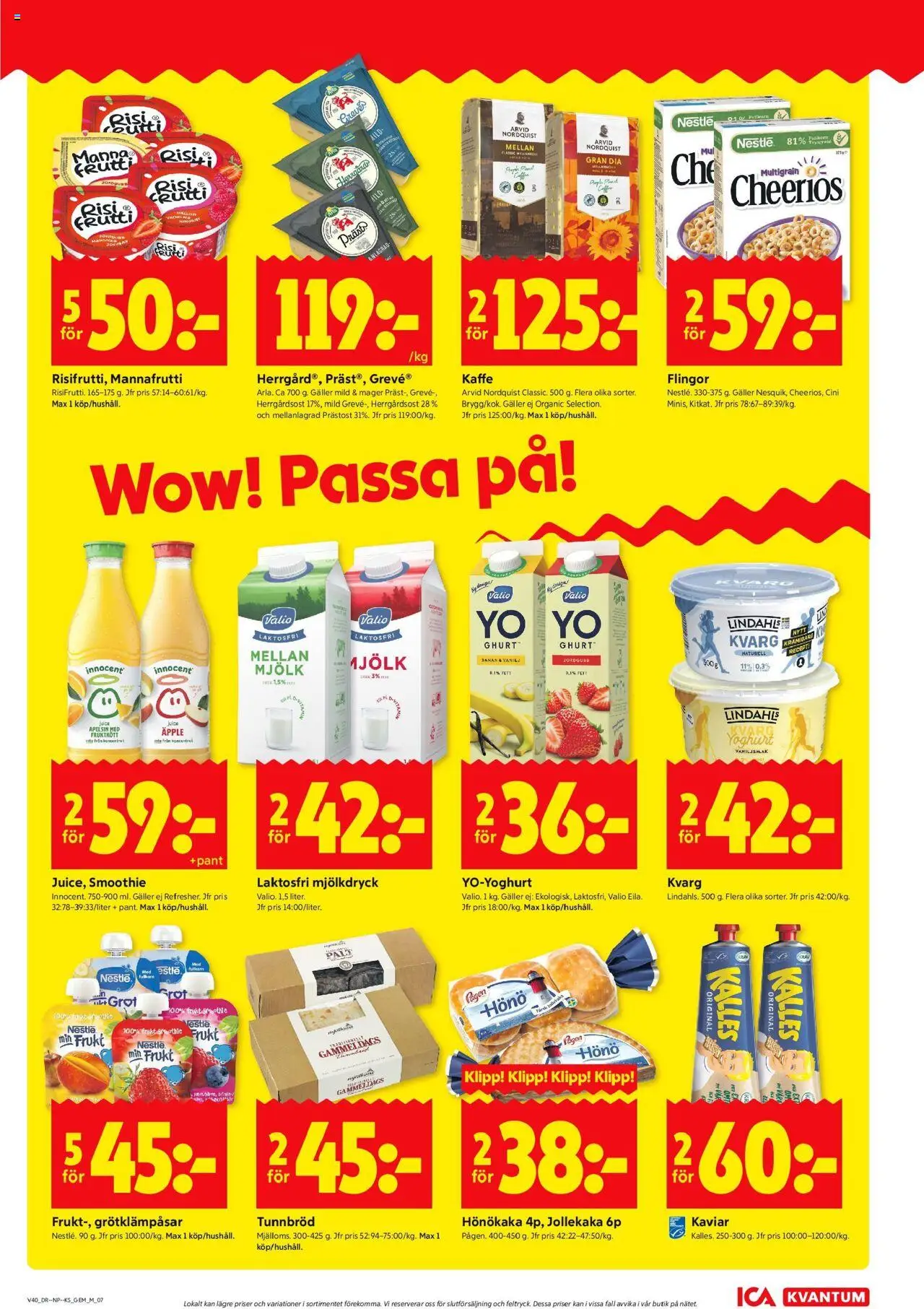 ICA Kvantum reklamblad aktuell från 29.09.2025 | Sida: 7 | Produkter: Galler, Yoghurt, Äpple, Apelsin